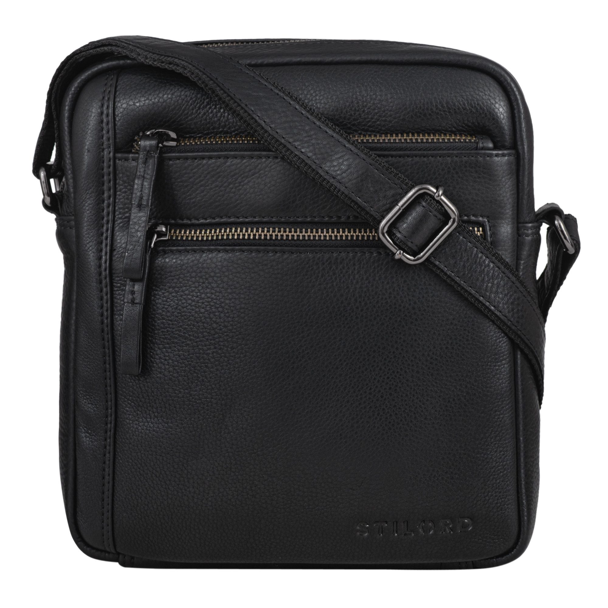 STILORD Schultertasche "Garcia" Kleine Umhängetasche Echtleder