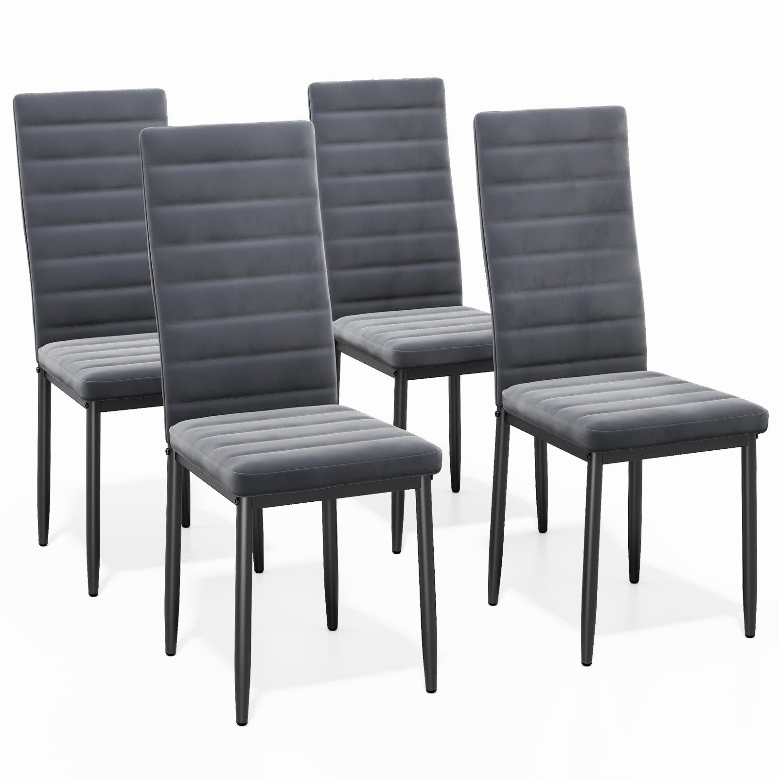 Bealife Esszimmerstuhl Küchenstuhl 4er Set, Samt günstig online kaufen