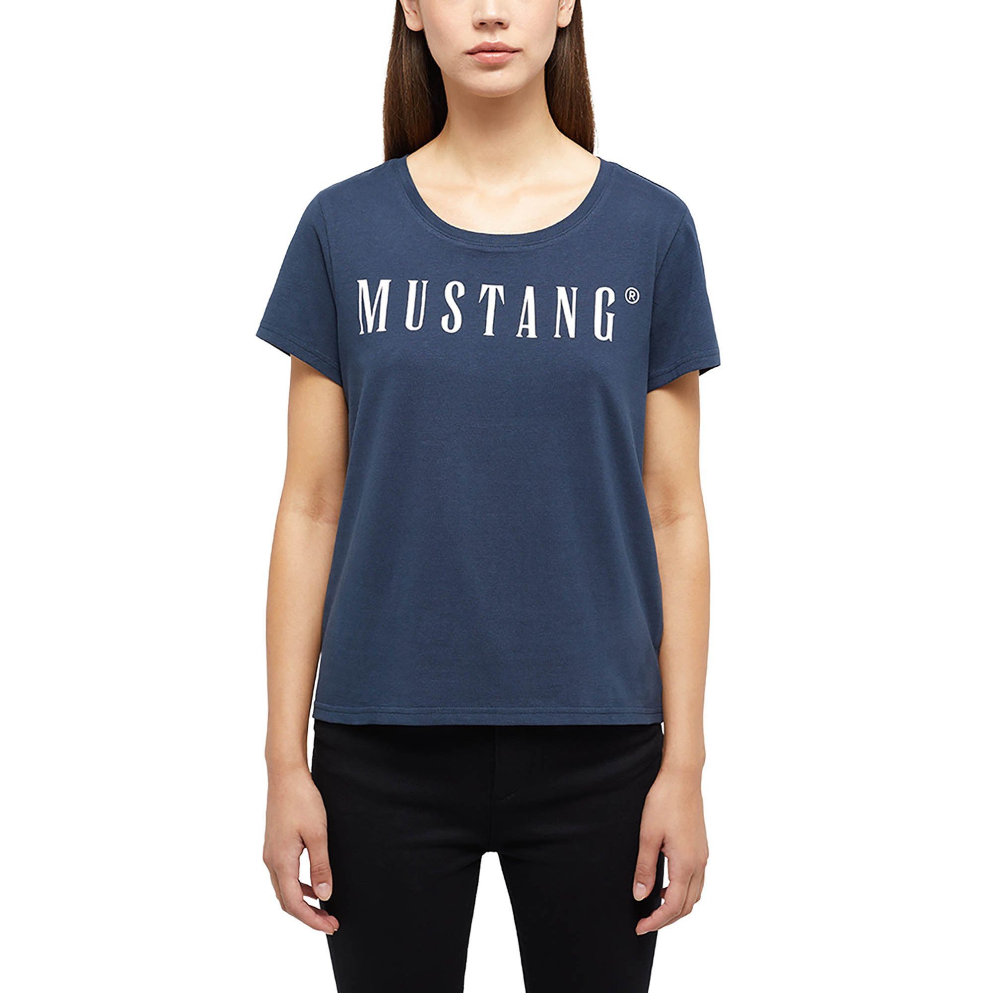 MUSTANG T-Shirt Damen T-Shirt 3er Pack Baumwolle Style Alma 3P (Packung, 3er Pack)