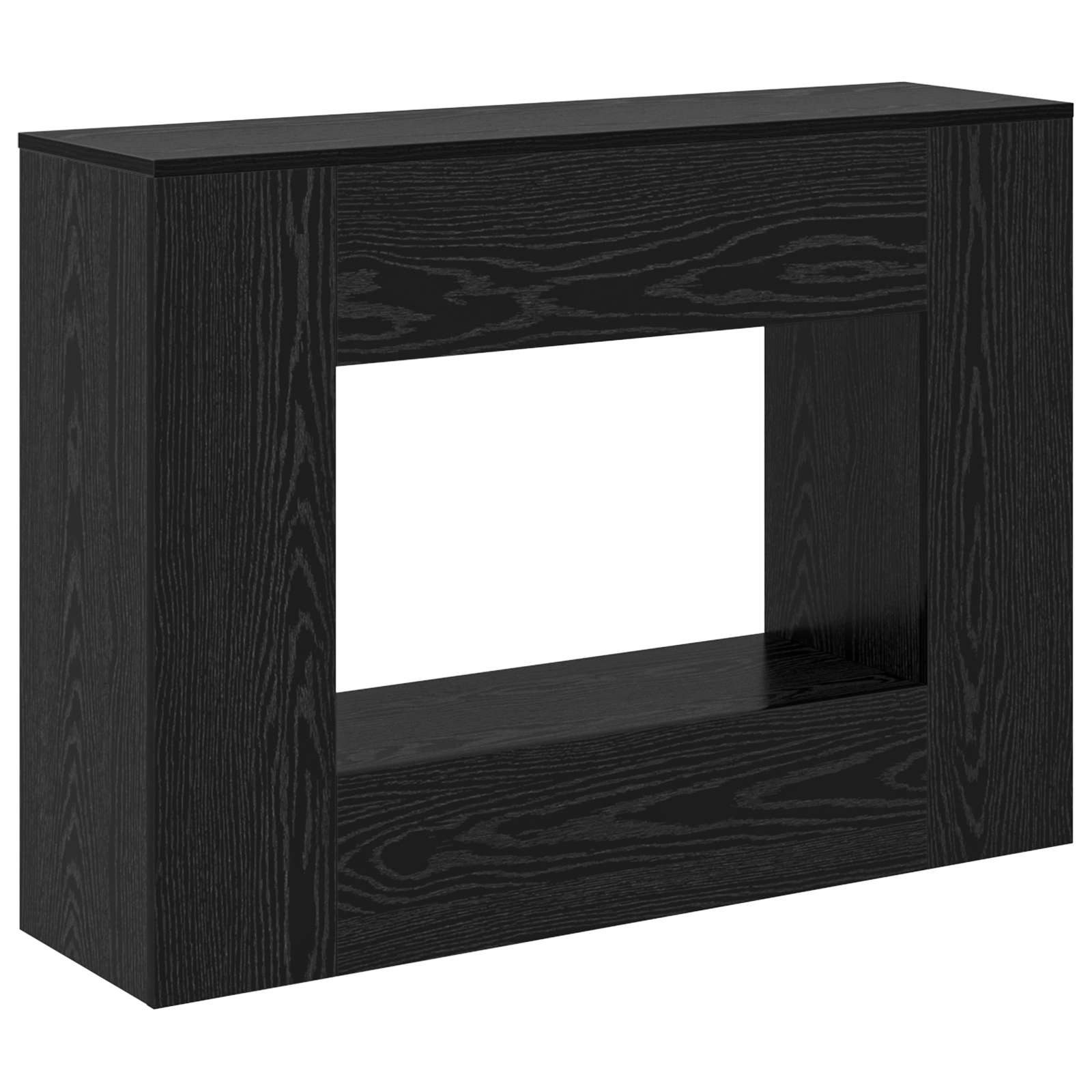 vidaXL Konsolentisch Schwarz Eichen-Optik 101 x 29 x 74 cm (1-St)