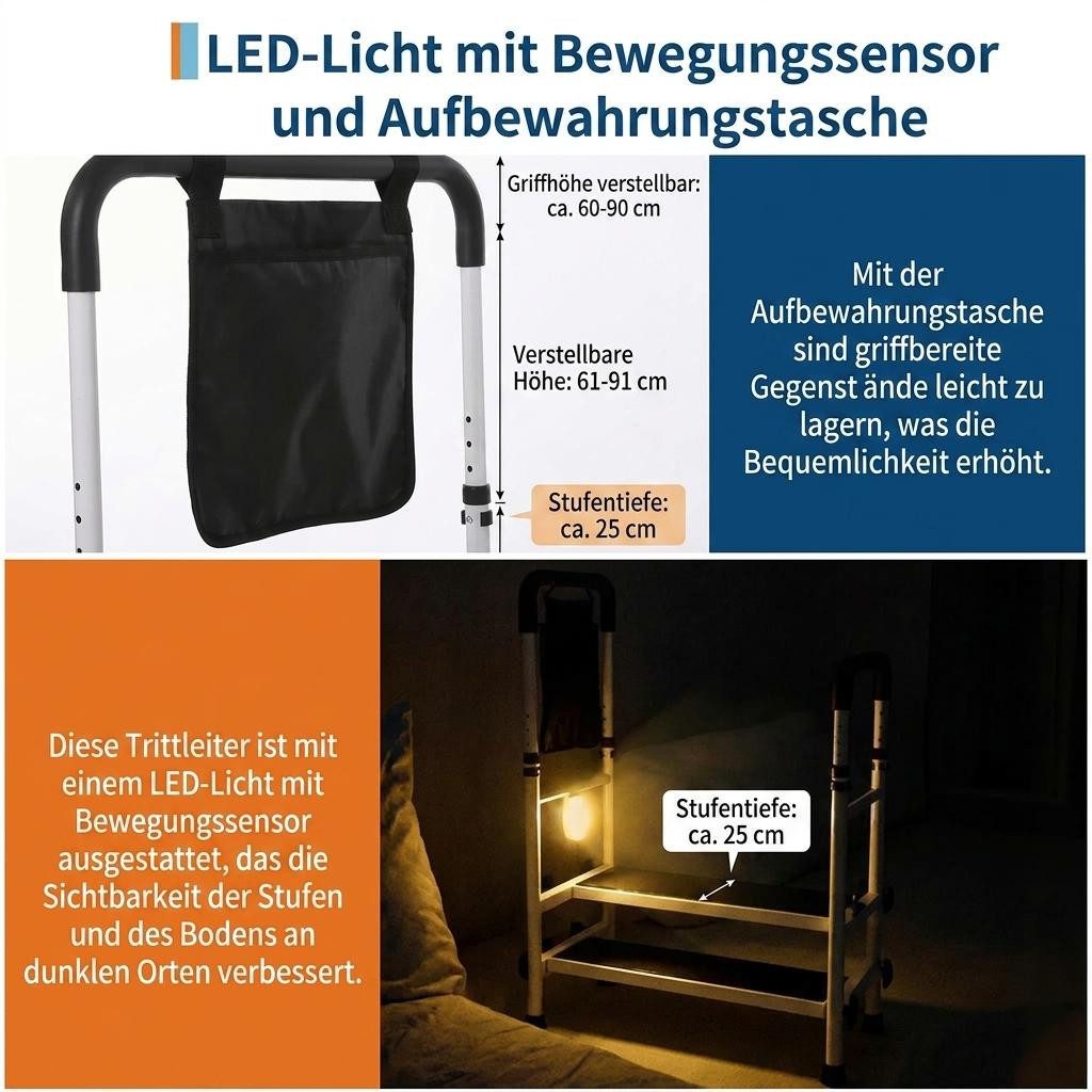 GarveeMore Stehhilfe Aufstehhilfe Höhenverstellbar belastbar bis 200kg – Bild 4 von 5
