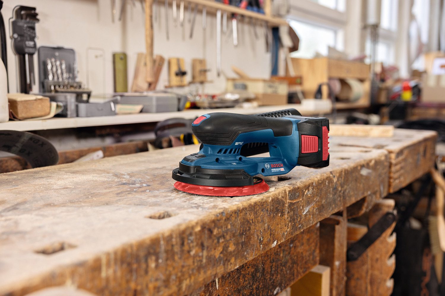 Bosch Professional Akku-Exzenterschleifer »GEX 18V-150-3 solo«, günstig online kaufen