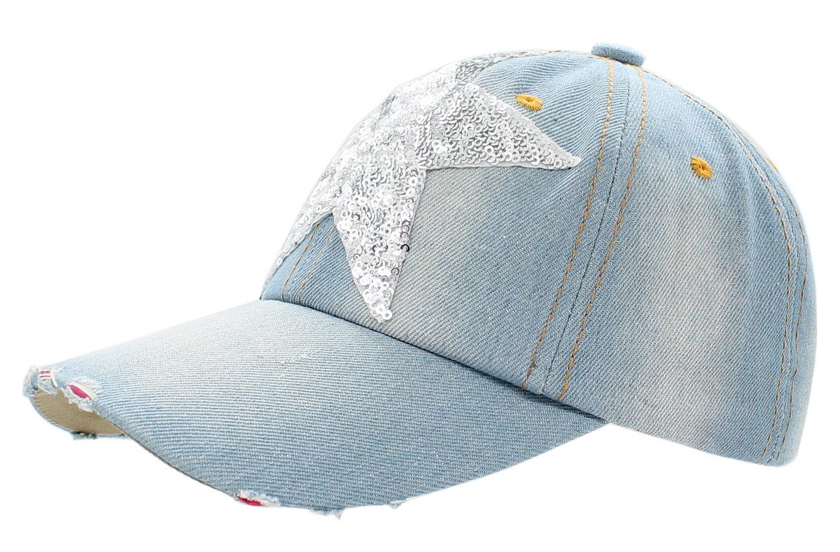 dy_mode Baseball Cap Damen Baseball Cap Mütze Kappe mit Blumen Aufnäher Schirmmütze