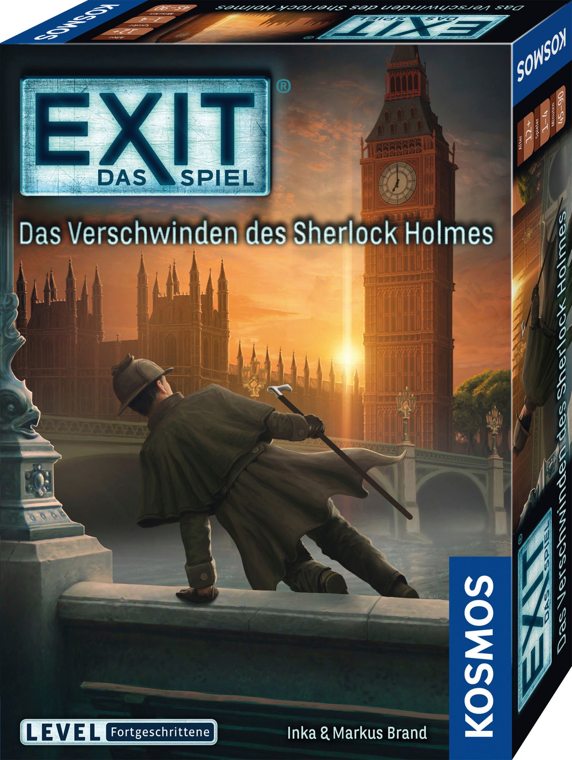 Kosmos Spiel EXIT, Das Spiel: Das Verschwinden des Sherlock Holmes (F), Rätselspiel, Made in Germany