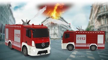 Jamara RC-LKW Feuerwehr TLF Mercedes-Benz Antos 1:26 - 2,4 GHz, mit Spritzfunktion