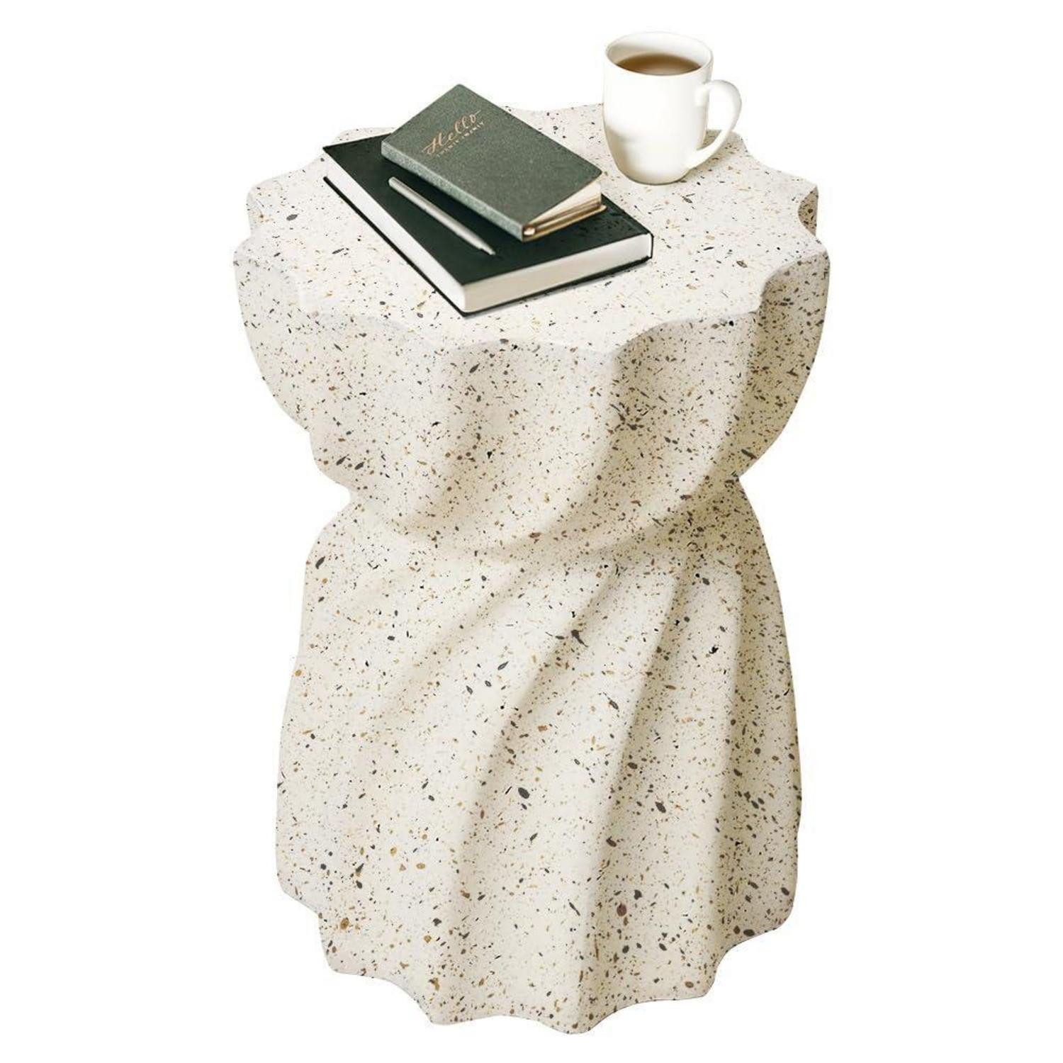 LuxusKollektion Couchtisch Runder Couchtisch weiß (1-St)