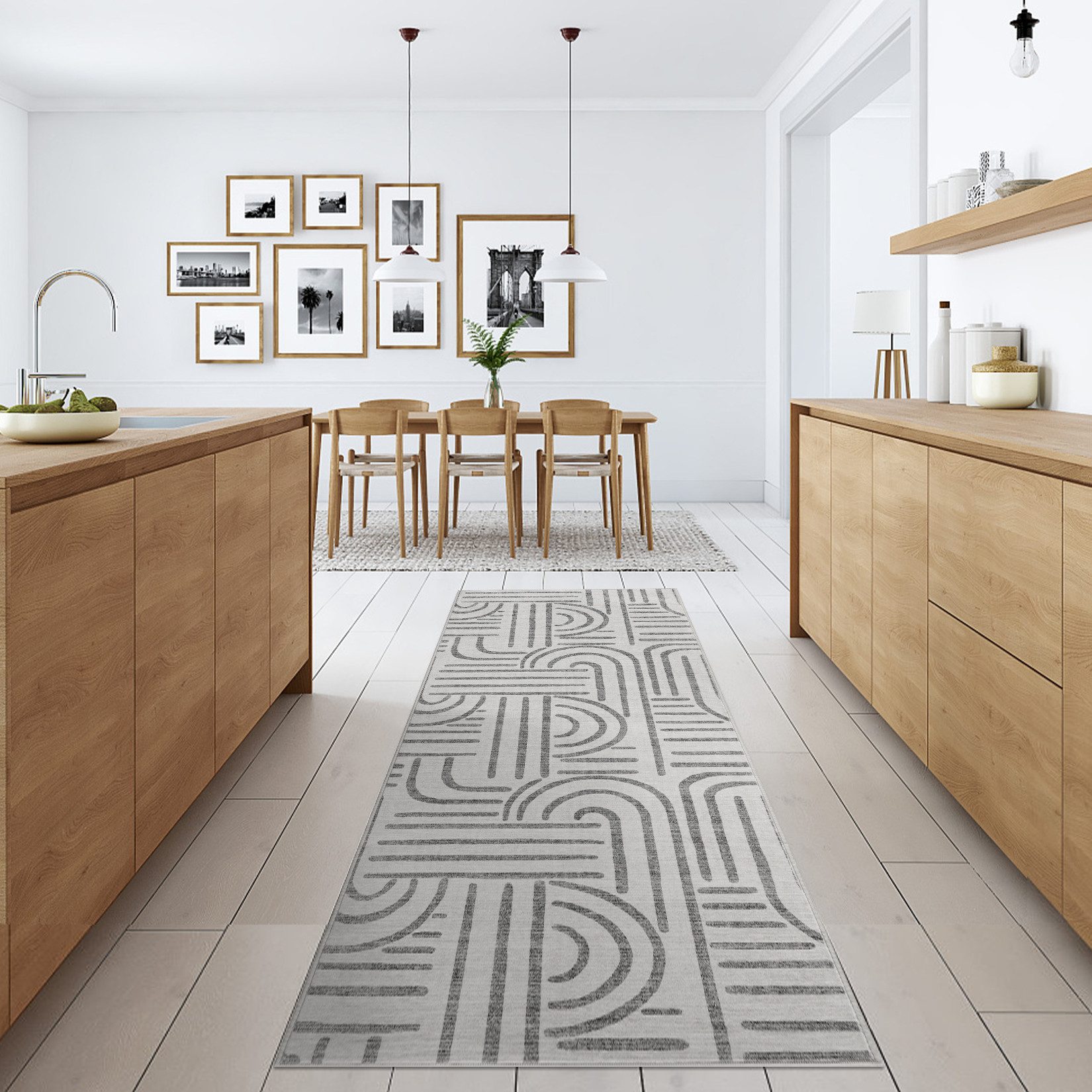 GarveeMore Teppich Wohnzimmer Waschbarer Teppich für Schlafzimmer Kurzflor günstig online kaufen