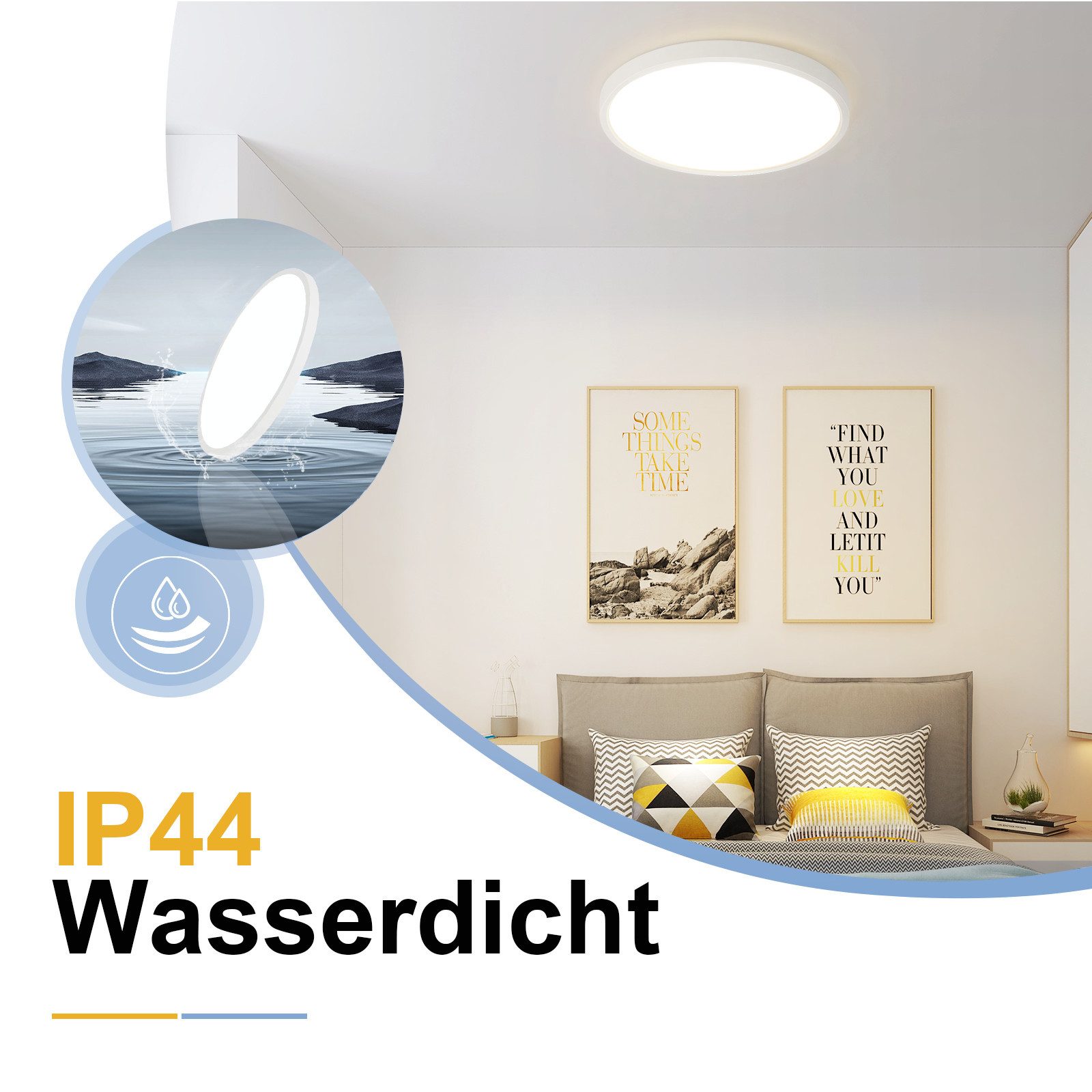 Nettlife LED Panel Deckenlampe Rund 30CM günstig online kaufen