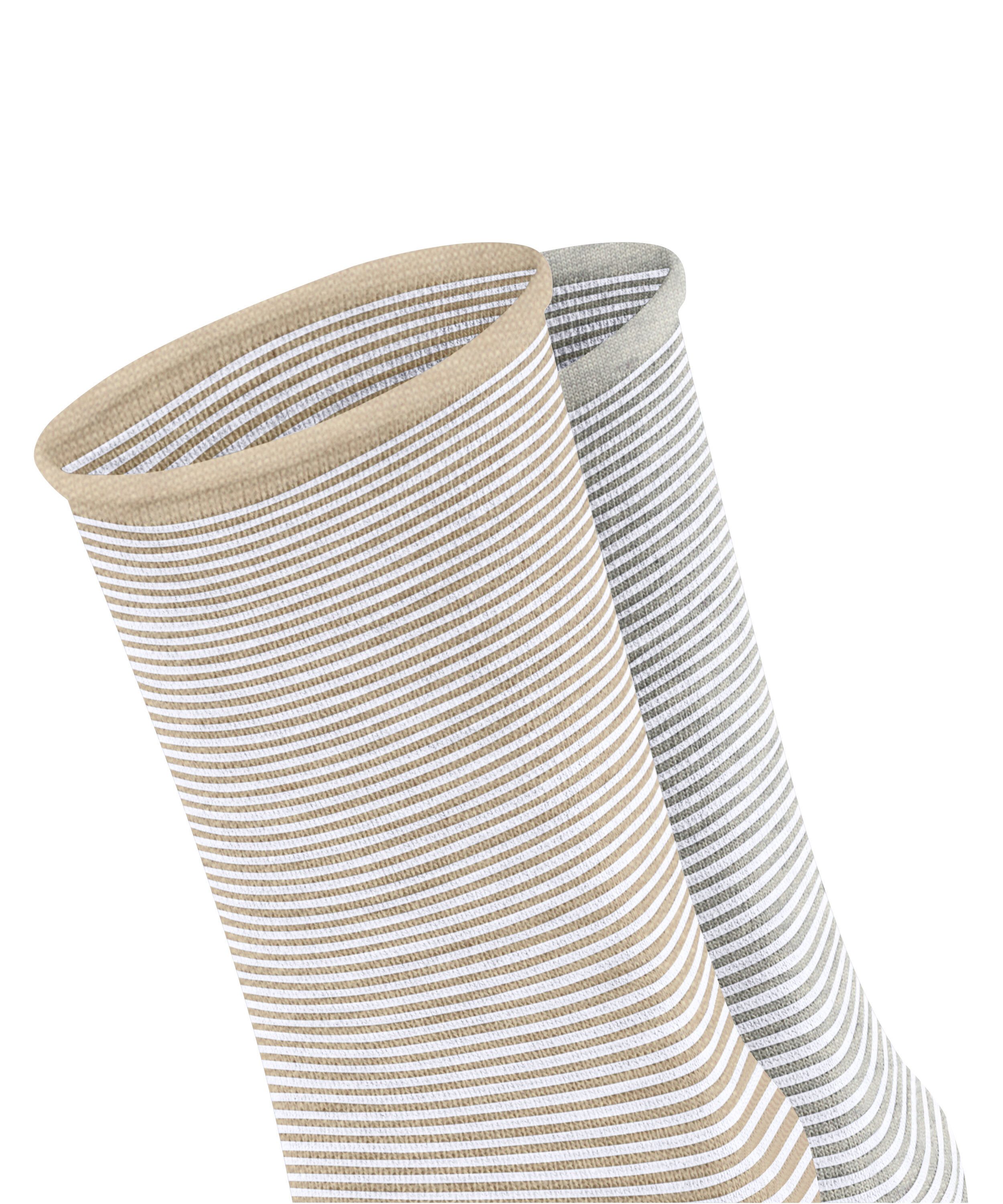 Esprit Socken Allover Stripe 2-Pack (2-Paar) aus Biobaumwolle