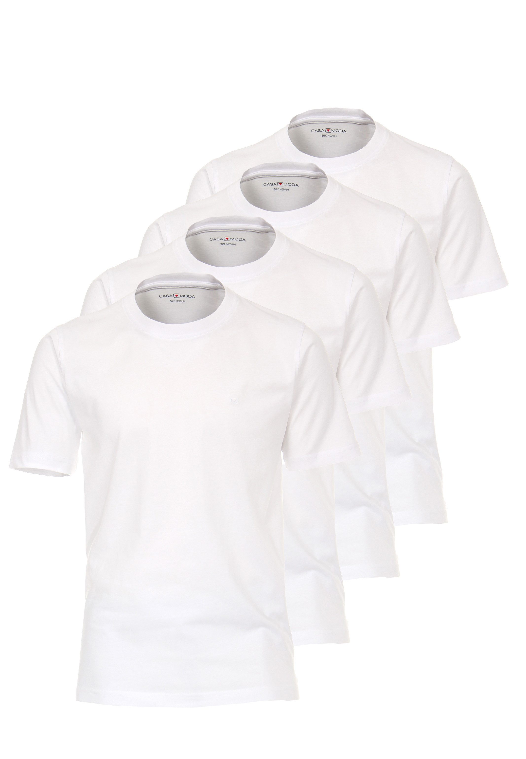 CASAMODA T-Shirt 4er Pack Basic (Spar-Set, günstig online kaufen