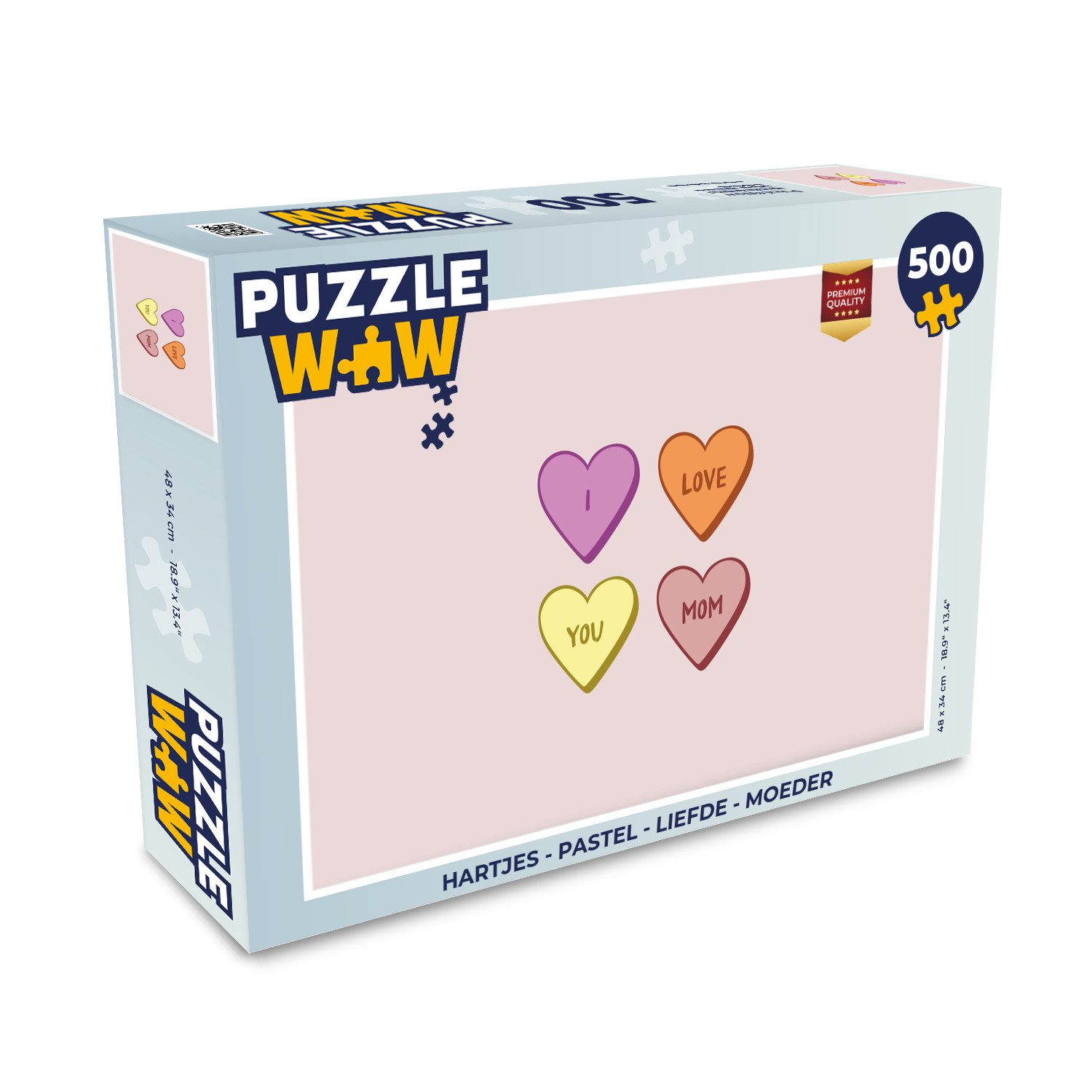 Puzzle Herzen - Pastell - Liebe - Mutter