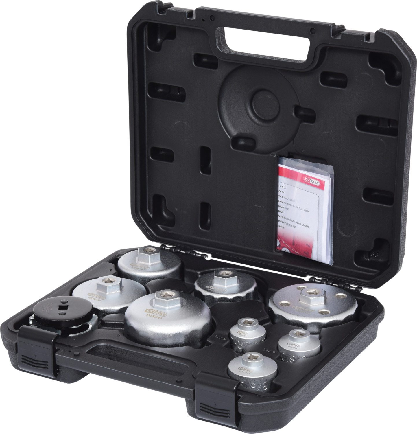 Radmutternschlüssel Öldienstschlüssel-Satz für Ölfilter- und Filtergehäusedeckel, 9-tlg (