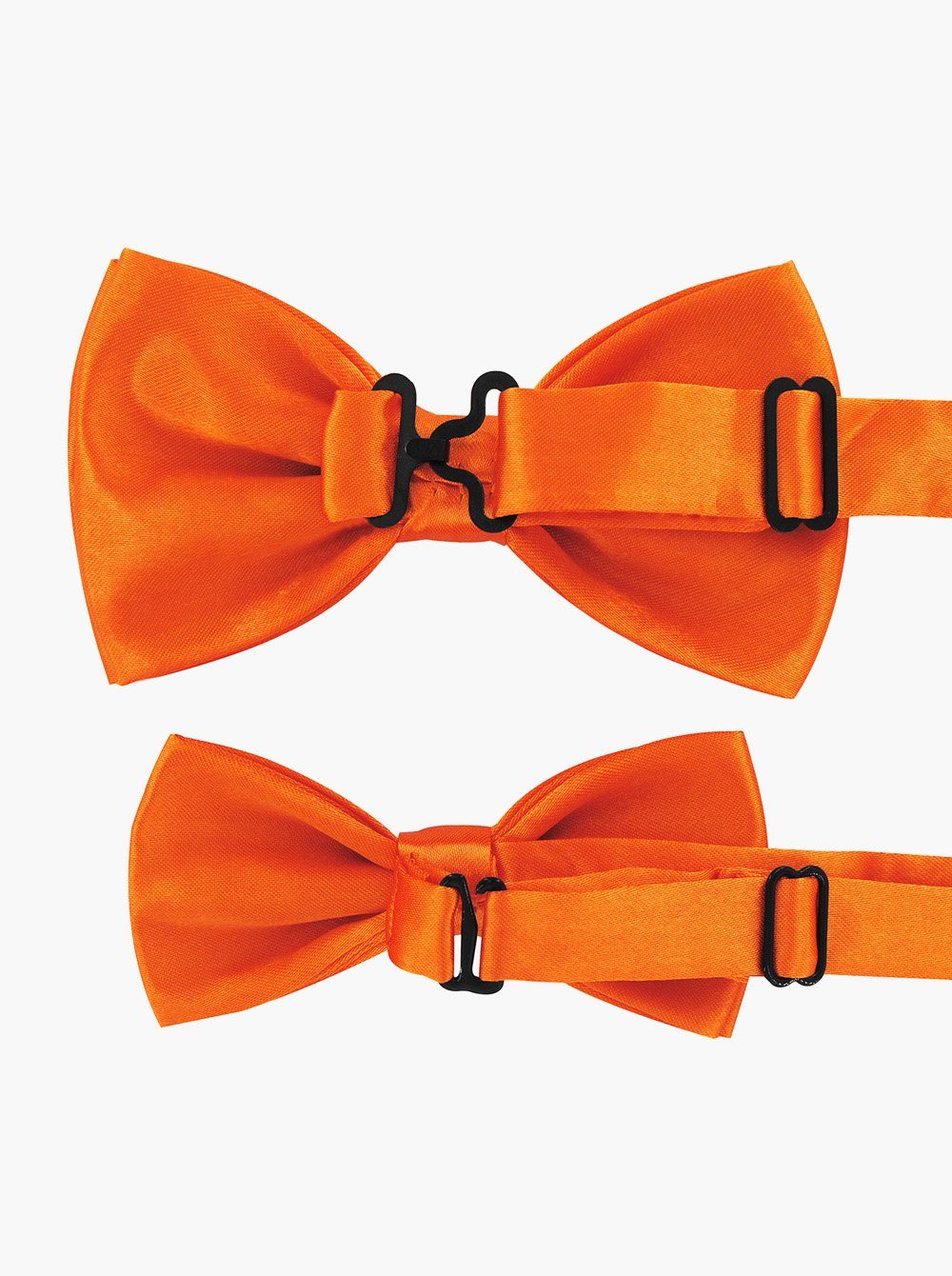 Fliegen 1x Kinderfliege) Jahre Outfit Orange Herren Familien Fliege Sohn 2-St., 1x und und alt, Set, (2er axy 1-12 für Vater und Set Kinder Partnerlook für Herrenfliege