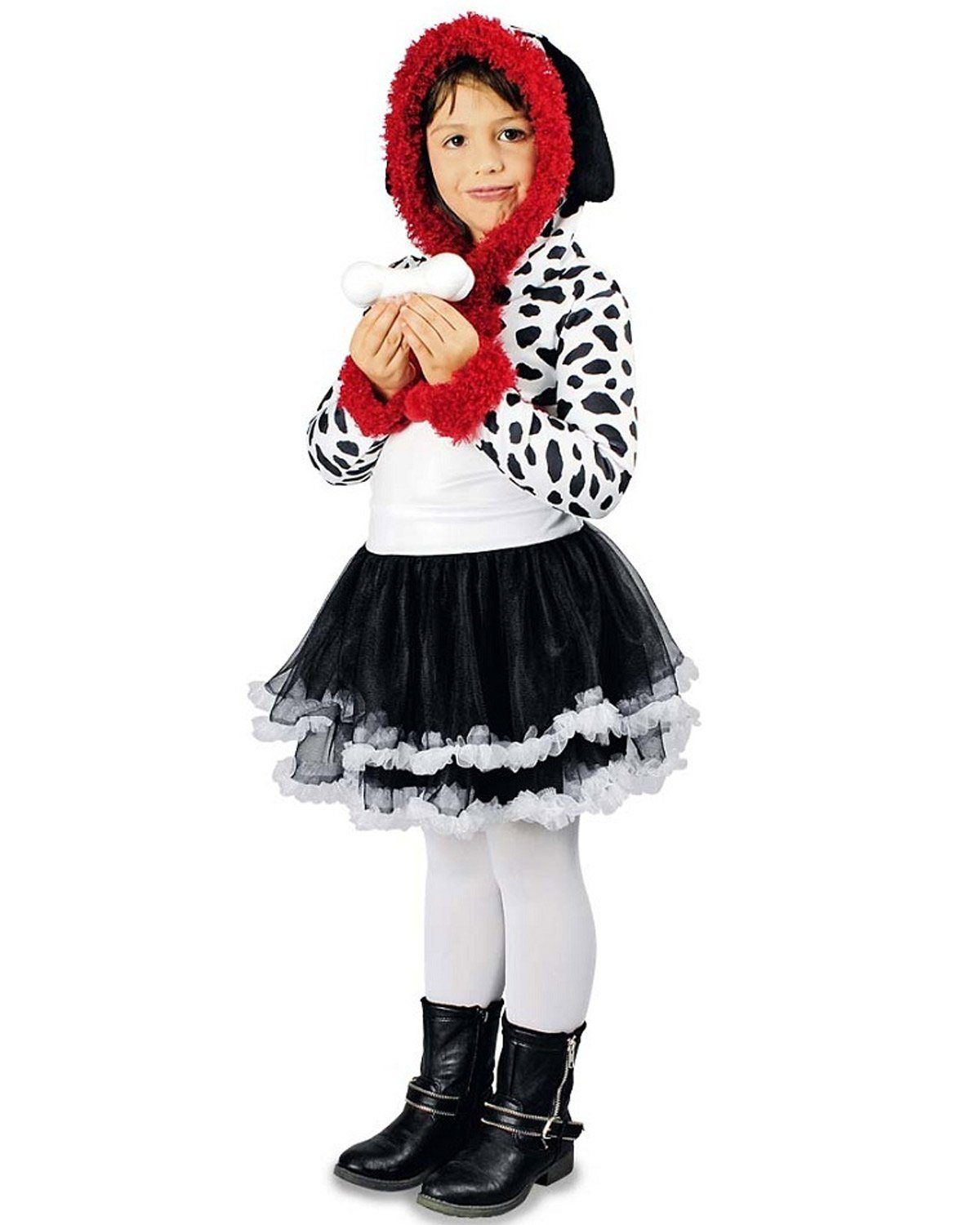Kostüm Dalmatiner Kostüm für Mädchen, Kleid mit Tütü