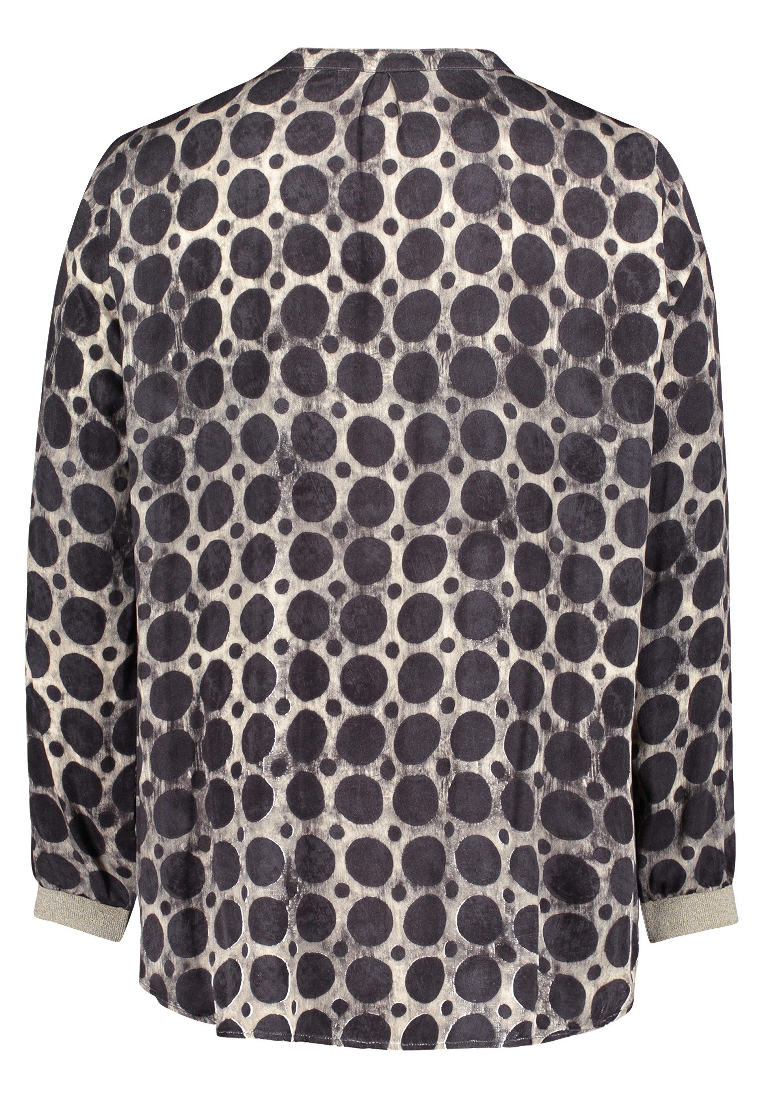 Cartoon Schlupfbluse Damen mit Rippbündchen