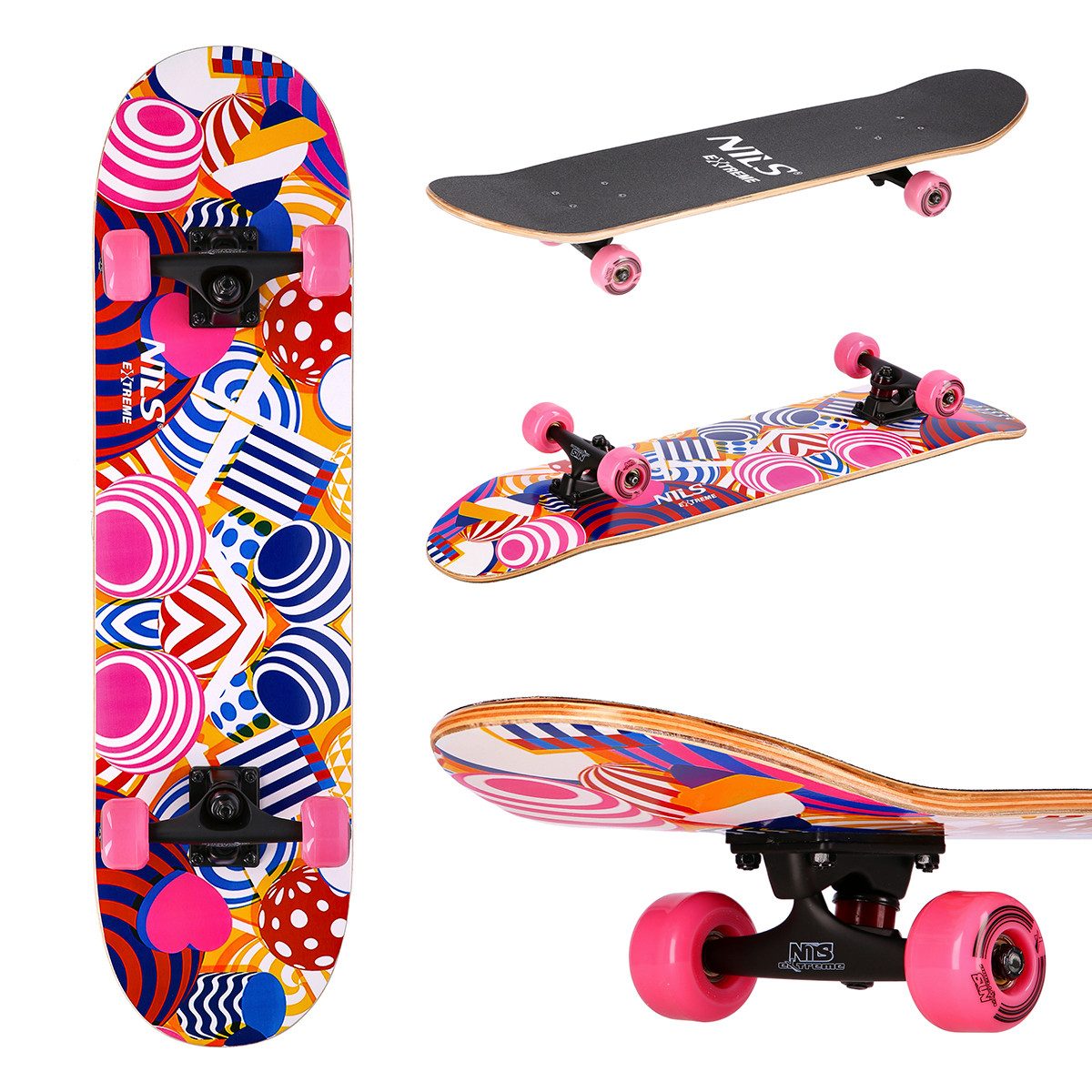 NILS EXTREME Skateboard HOOP Board Cityboard Streetboard