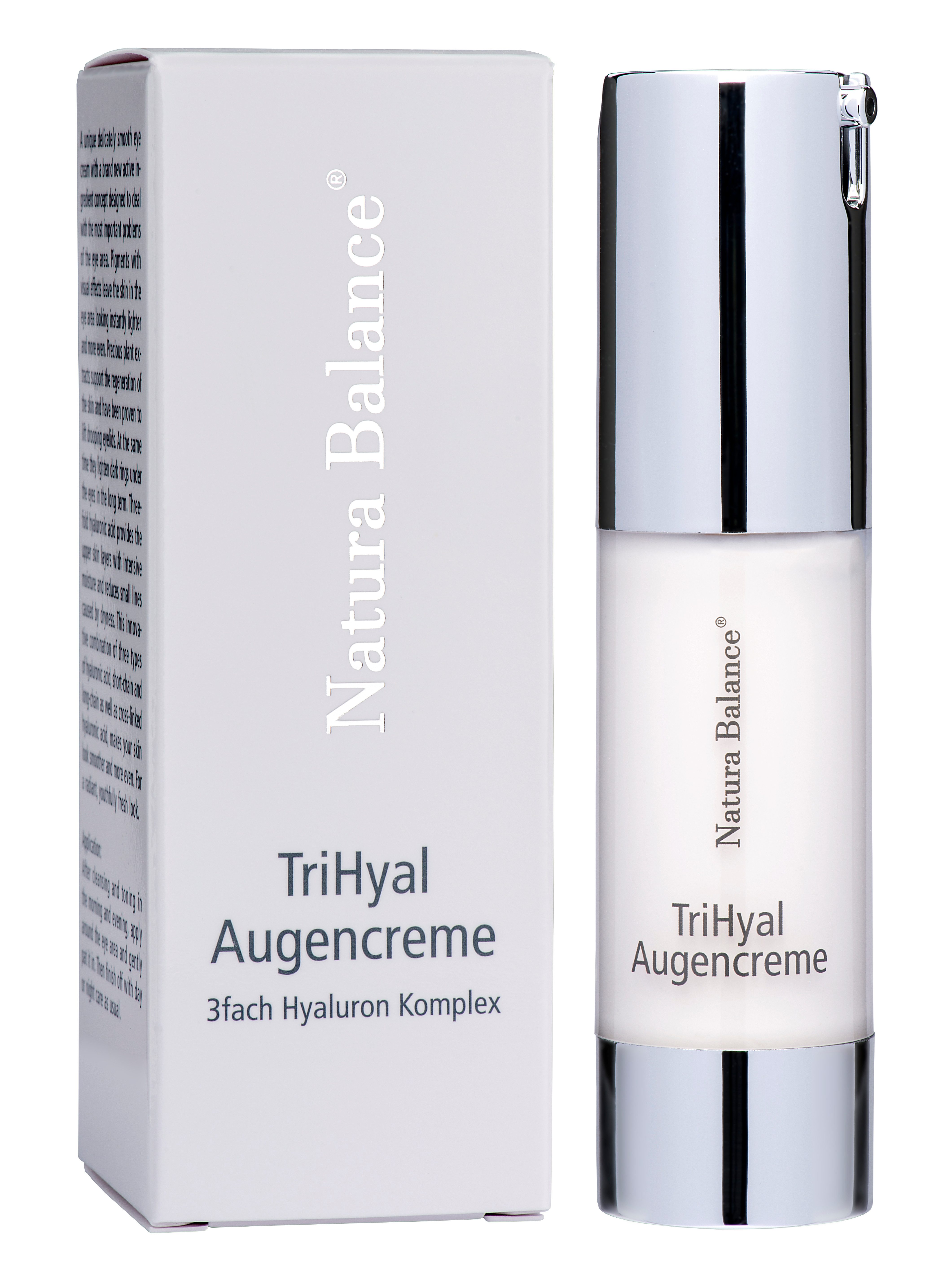 Natura Balance Anti-Aging-Augencreme Augencreme TriHyal 3-fach Hyaluron Hyaluronsäure 15ml Falten