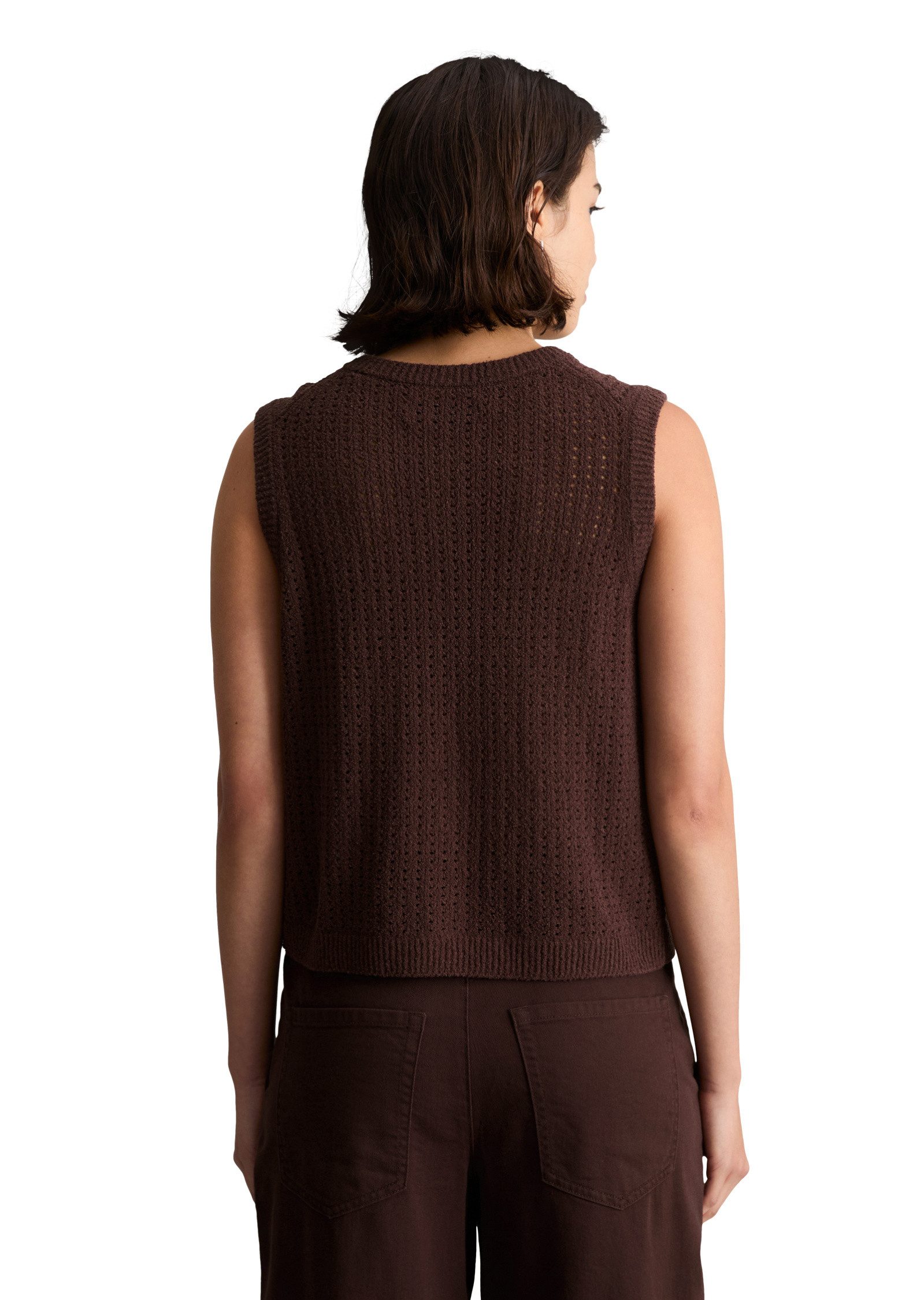 Marc O'Polo DENIM Strickweste aus weichem Organic Cotton-Mix