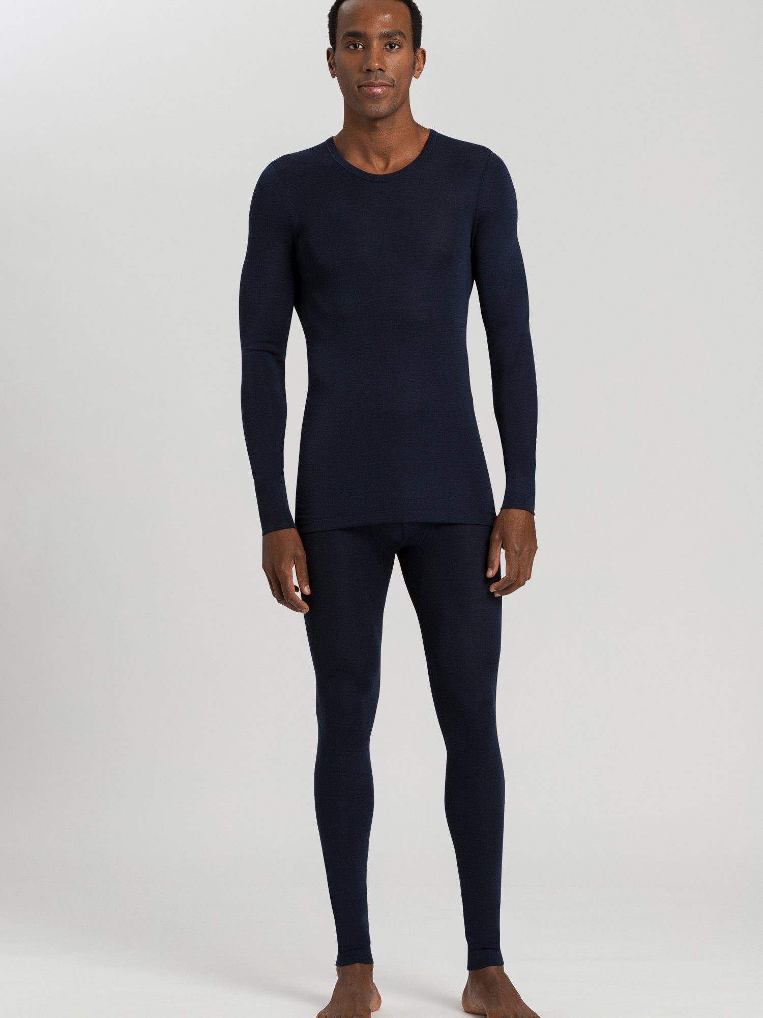 Hanro Unterhose Silk deep navy Lange Woolen