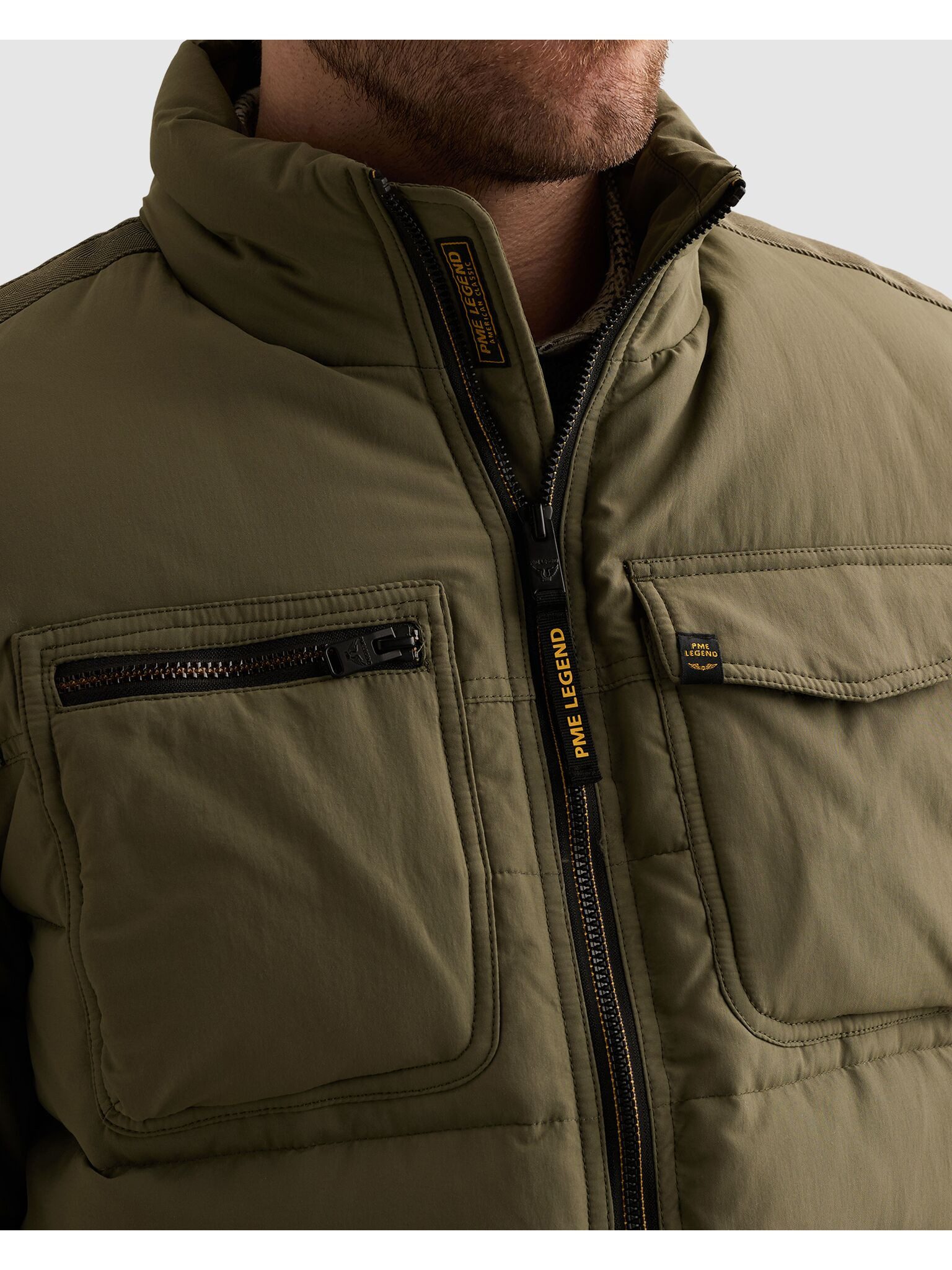 PME LEGEND Outdoorjacke wasserabweisend, mit horizontaler Steppung – Bild 5 von 5