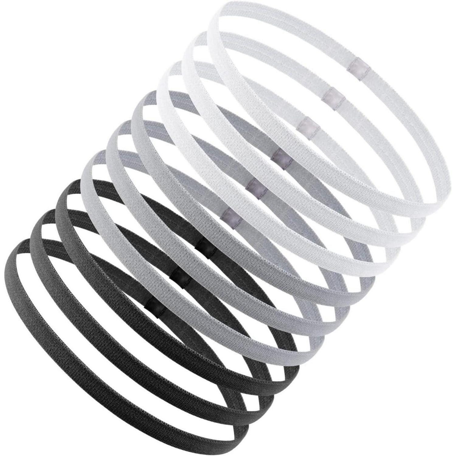 LuxusKollektion Stirnband Sport-Stirnbänder 9er Set Unisex Elastisch Langlebig Atmungsaktiv