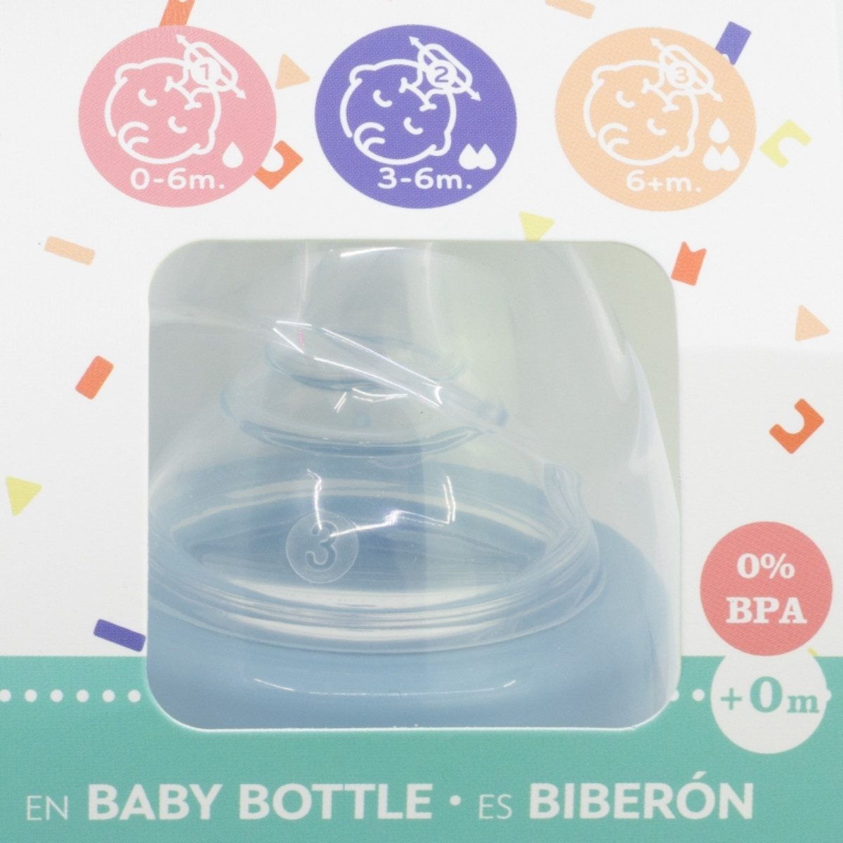 Disney Mickey Mouse Babyflasche 240 ml Weithalsflasche mit Silikon-Sauger & 3 Positionen