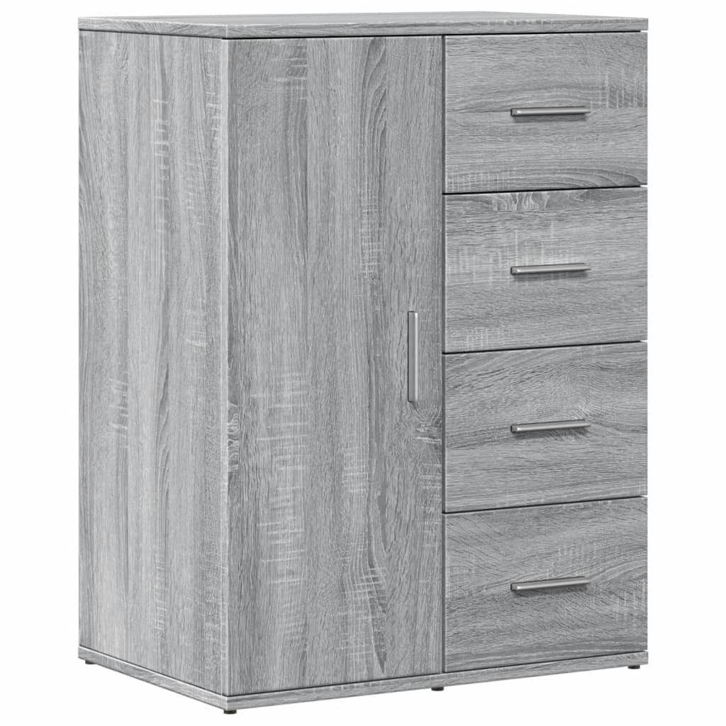 vidaXL Sideboard Sideboard Grau Sonoma 59x39x80 günstig online kaufen