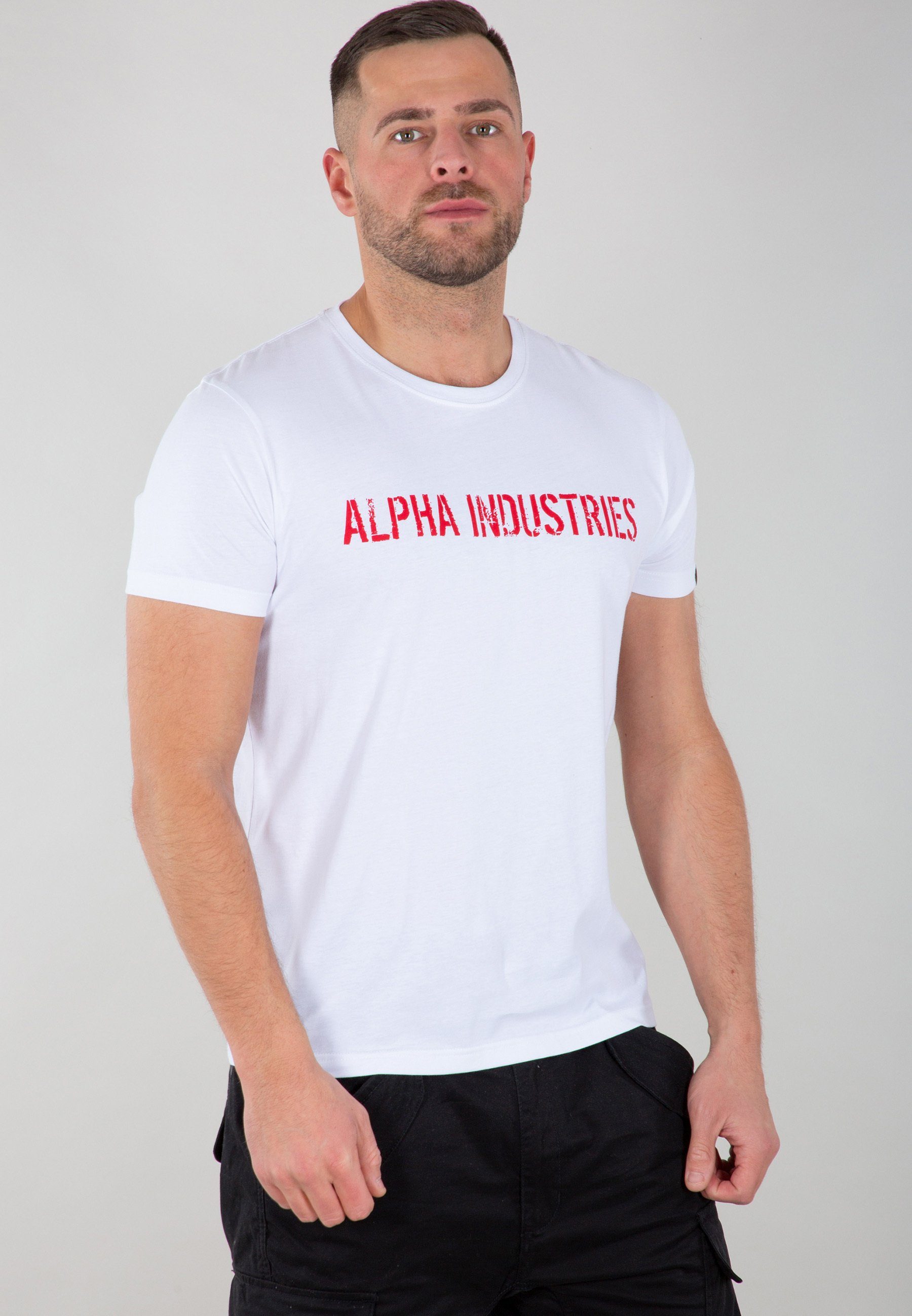 Alpha Industries T-Shirt Alpha Industries - T white T-Shirts Moto RBF Men