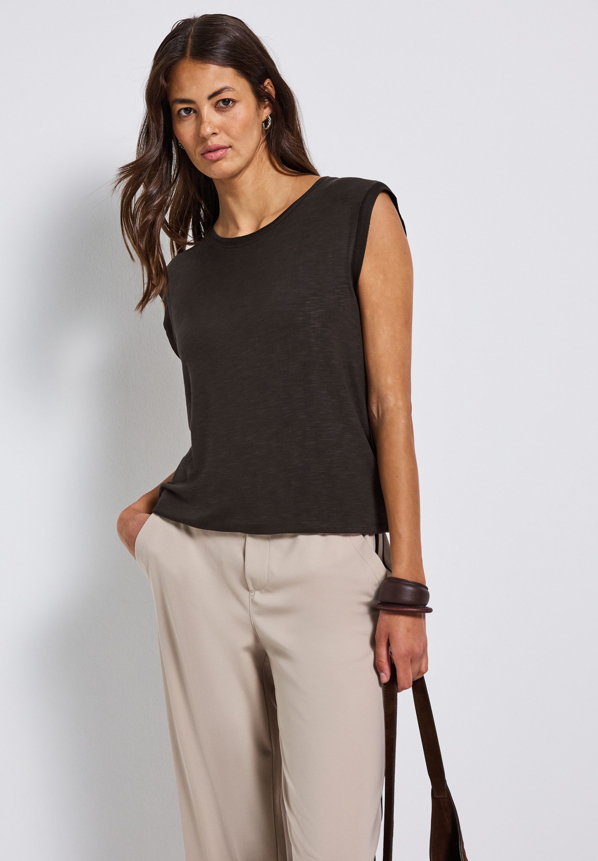 STREET ONE Shirttop mit Dekotapes