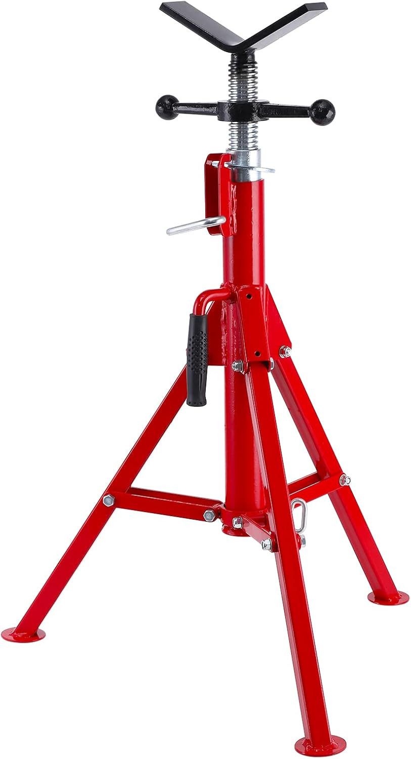 Unterstellbock Rohrstütze Rohrständer V-Kopf 2500lbs Rohrbock Höhe verstellbar 28-52"
