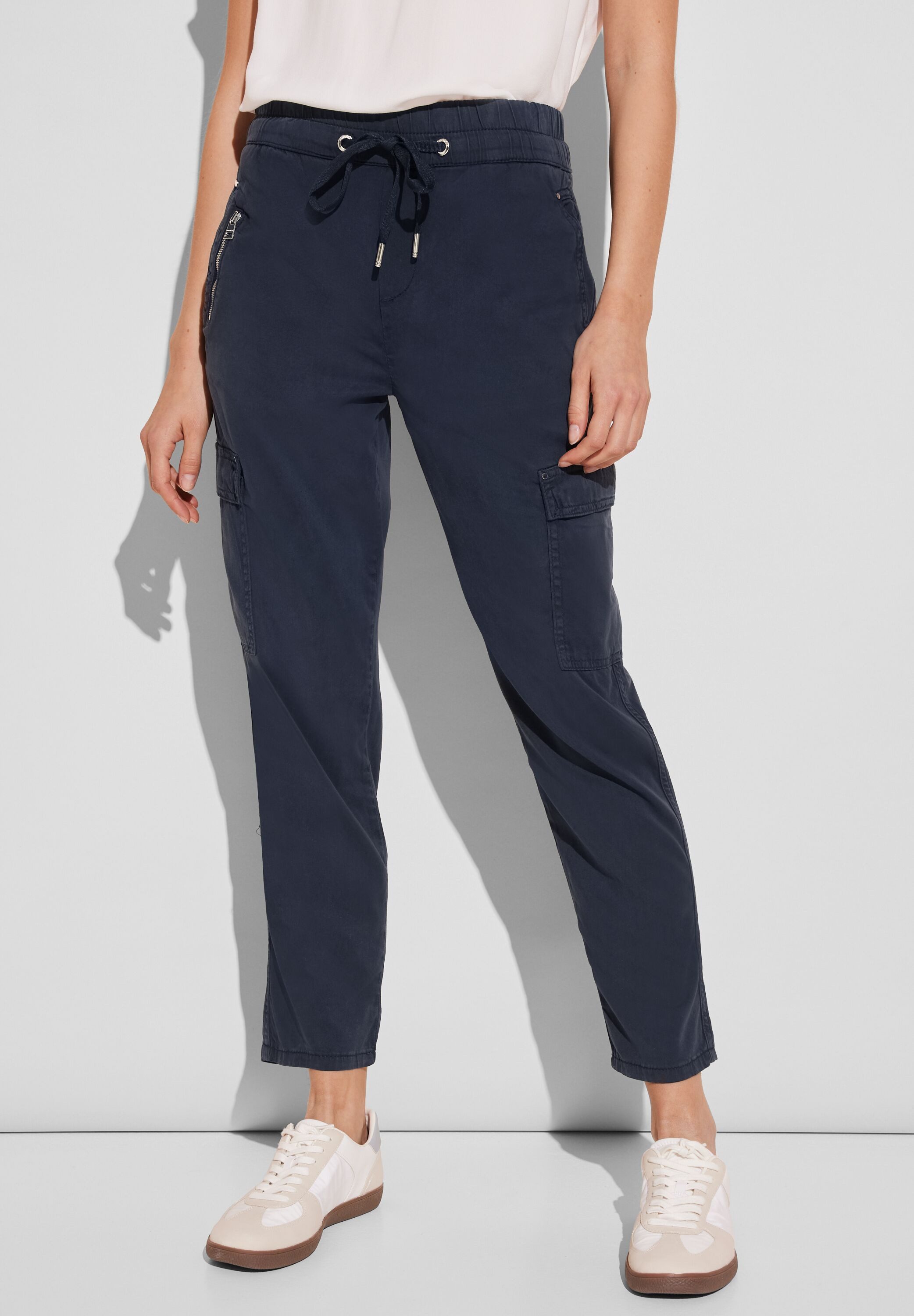 STREET ONE Cargohose im Jogging-Stil