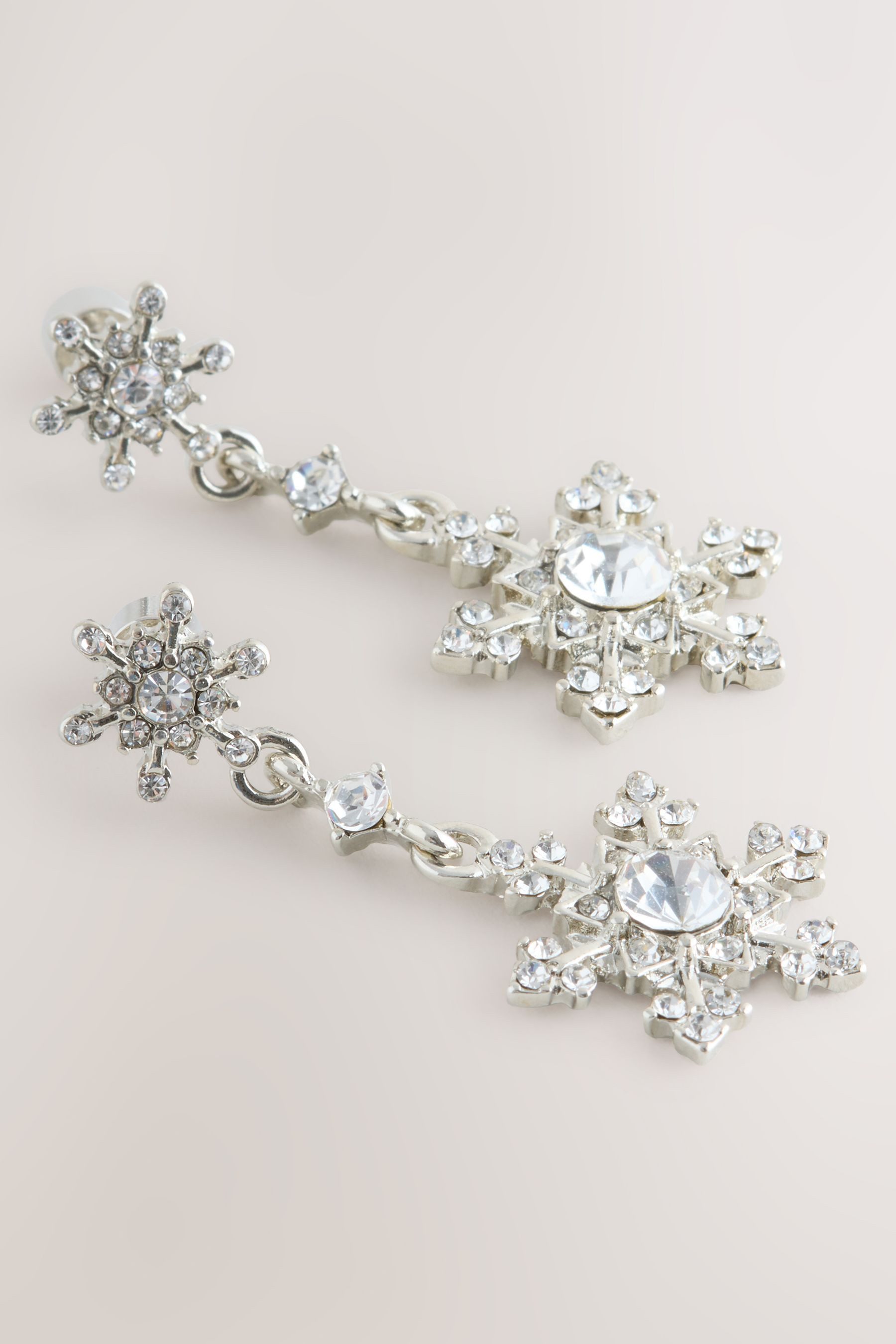 Next Paar Ohrhänger Weihnachts-Ohrhänger mit Schneeflocke (1-tlg) günstig online kaufen