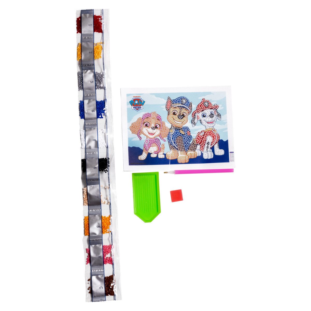 PAW PATROL Malen nach Zahlen 87100400 Unisex Kinder (1503-St), Diamantenbild, Diamantmalerei, Diamond Painting, Malset, Kreativset