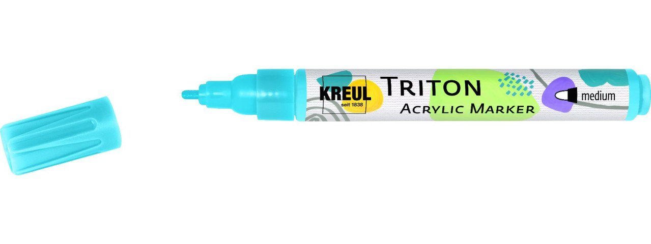 Kreul Flachpinsel Kreul Triton Acrylic medium Marker lichtblau