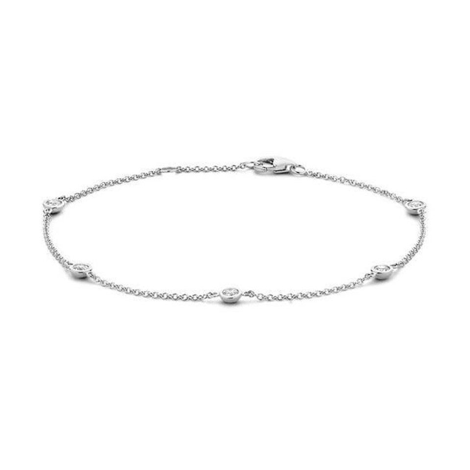 Blush Goldarmband BLUSH Armband 14 Karat Weißgold mit Zirkonia 2187WZI