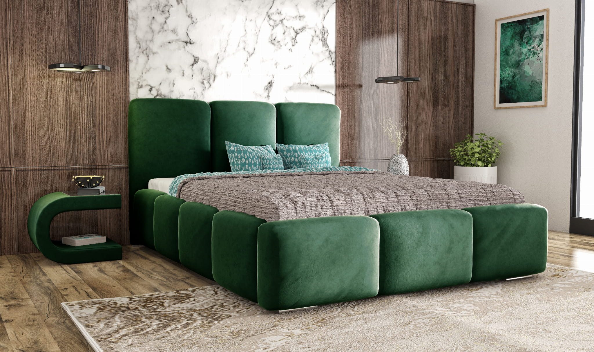 thematys Polsterbett Bettkasten + Lattenrost Stauraumbett 140x200 160x200 180x200 200x200cm (edles Designer Bett mit viel Stauraum – weich, modern und pflegeleicht, Inklusive Lattenrost: Metallgestell mit hydraulischer Klappfunktion), hochwertiger VELVET Stoff in vielen Farben, Blau, Grau, Schwarz, Beige