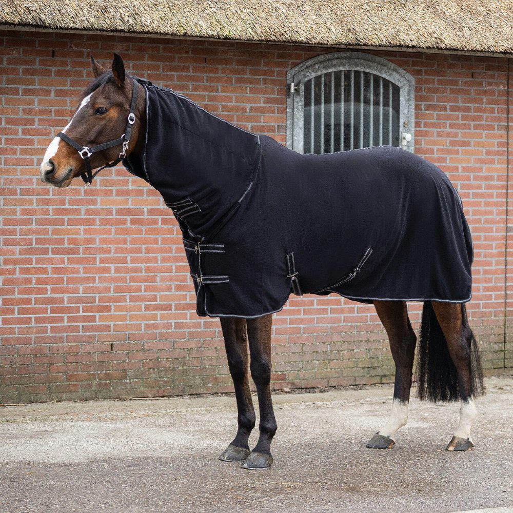 QHP Pferde-Abschwitzdecke QHP Fleecedecke Terry-dry