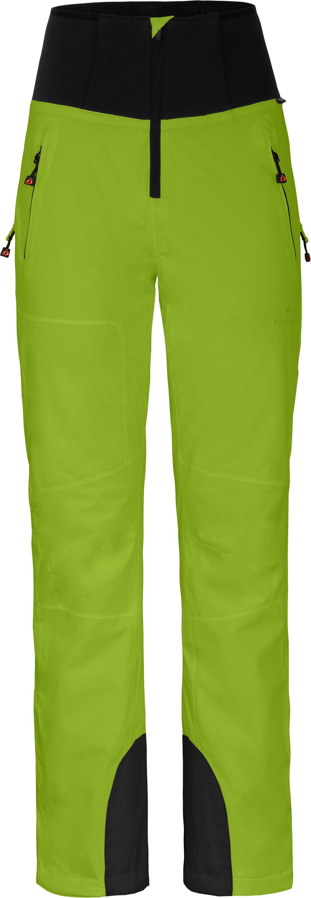 Bergson Skihose MIEN Slim Damen Skihose, wattiert, 20000 mm Wassersäule, Normalgrößen, lime grün | Schneehosen