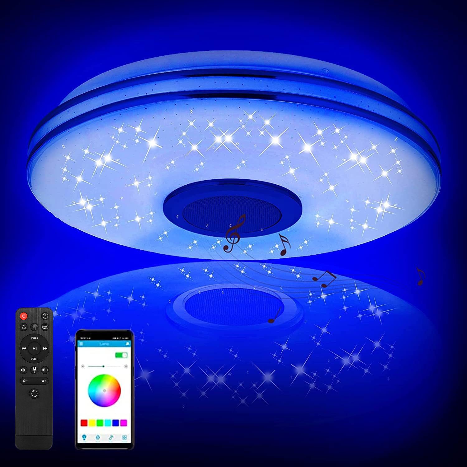 BlingBin LED Deckenleuchte 36W Musik-Deckenleuchte dimmbares günstig online kaufen