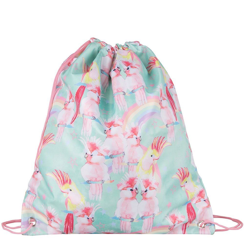 Pick&PACK Schulranzen Sportbeutel Unicorn Birds Purple Rain (1 Stück), Tunrbeutel, ab 3 Jahren