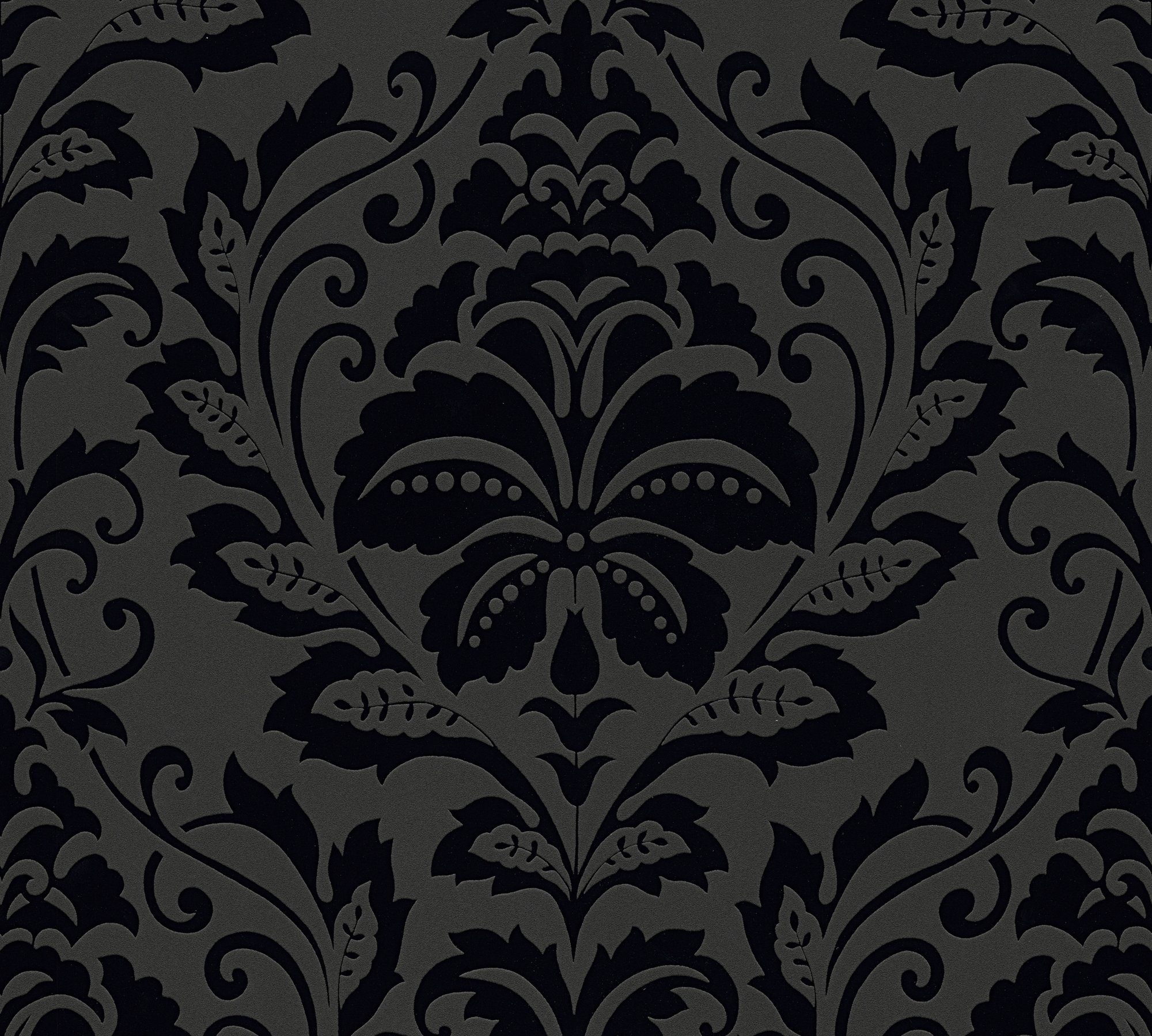 living walls Vliestapete Black Ornament White, Tapete Barock, & Barock schwarz