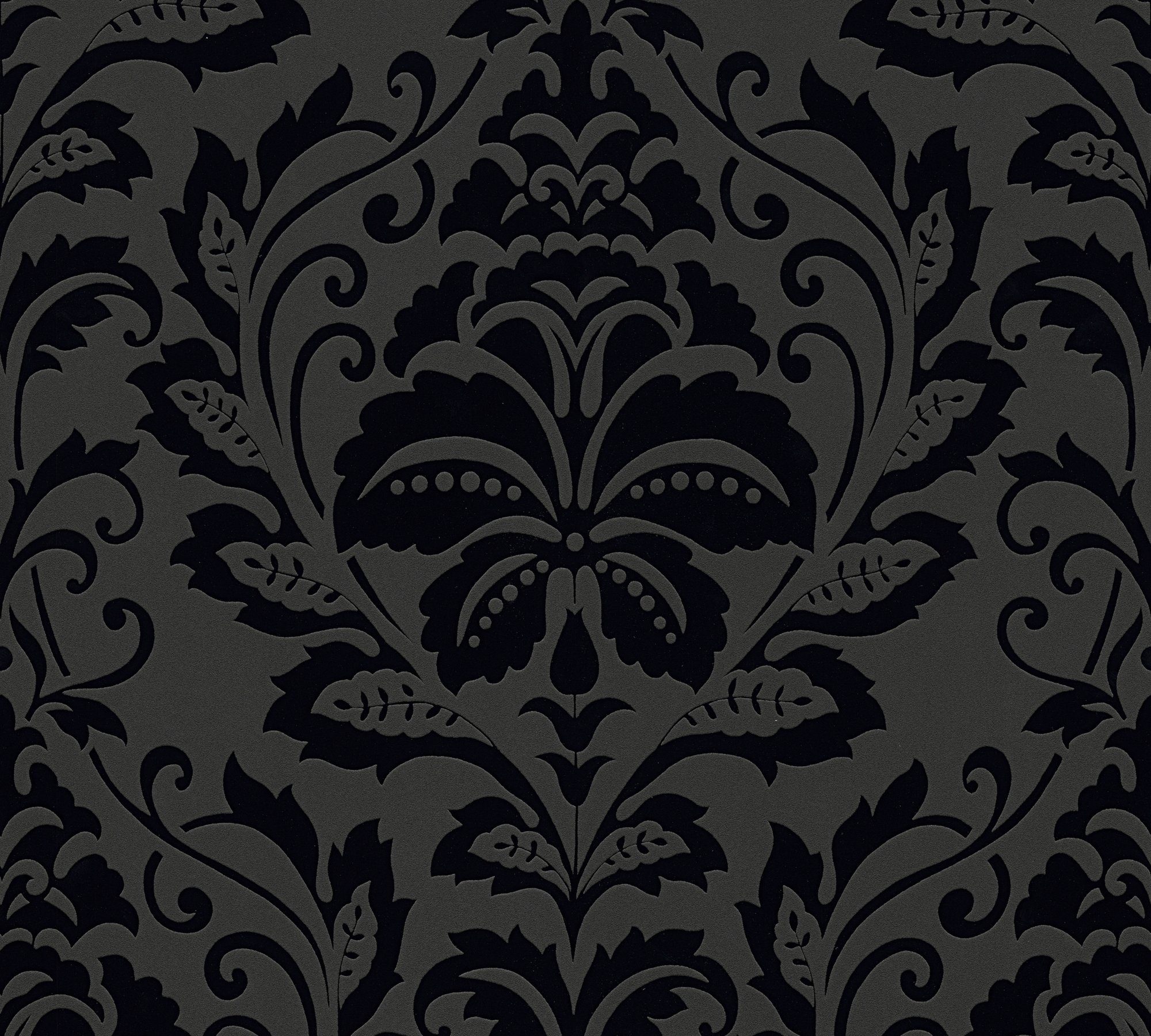 living walls Vliestapete Black & White, strukturiert, Barock, gemustert, ornamental, Ornament Tapete Barock Tapeten Wohnzimmer Schlafzimmer Küche modern