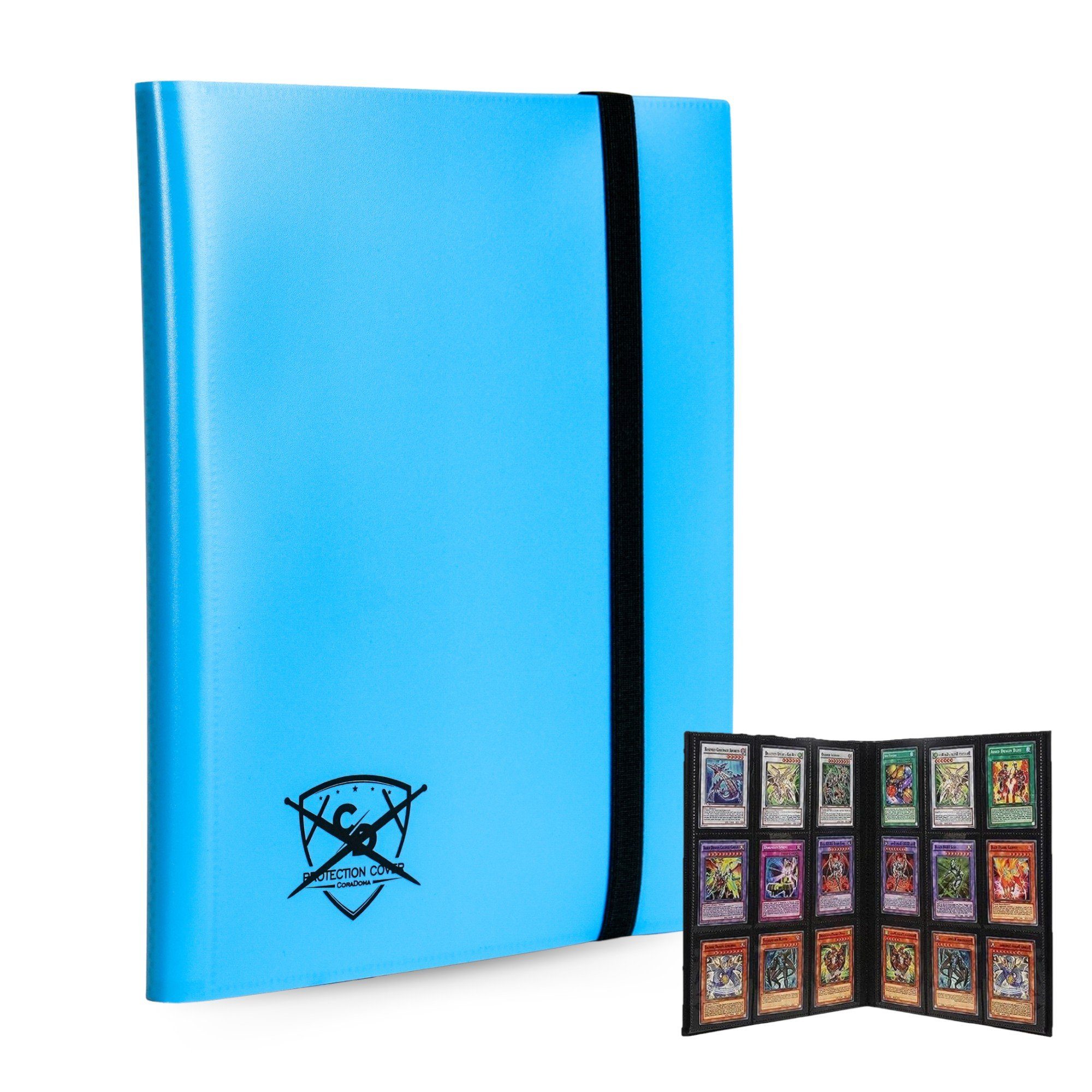 Coradoma Sammelkarte Sammelalbum für 360 Pokemon Karten Pro Card Binder Ordner, 40 Seiten je 9 Karten Portfolio