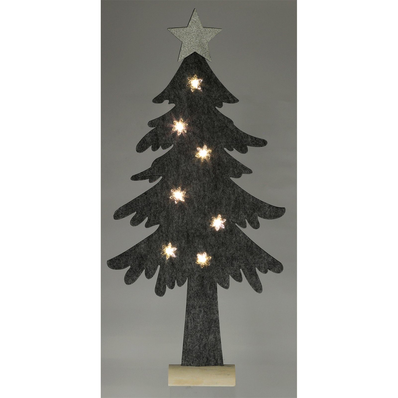 HTI-Living Weihnachtsfigur LED 1 St), Dekoleuchte Filz Tannenbaum (Stück