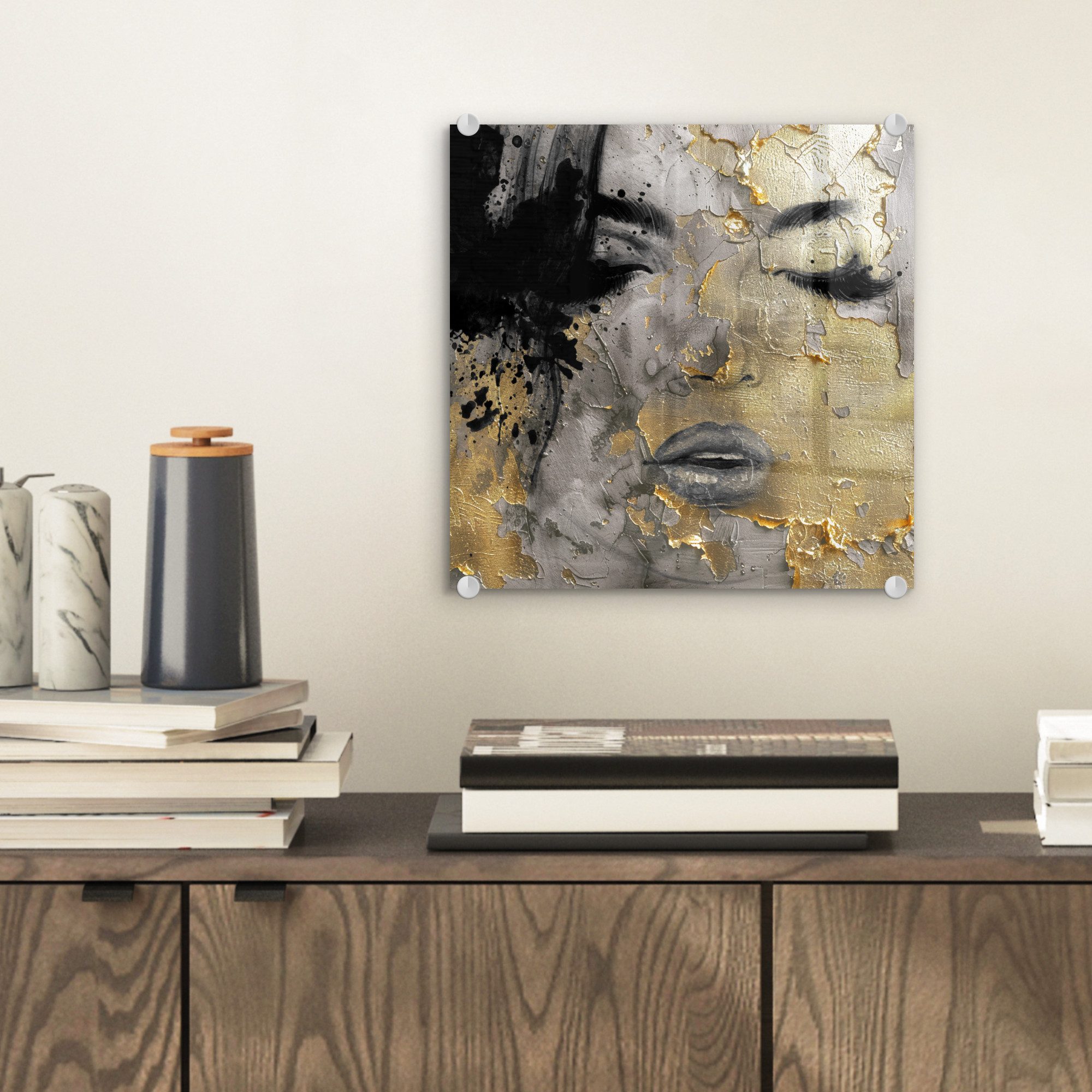 MuchoWow Acrylglasbild Frau - Kunst - günstig online kaufen