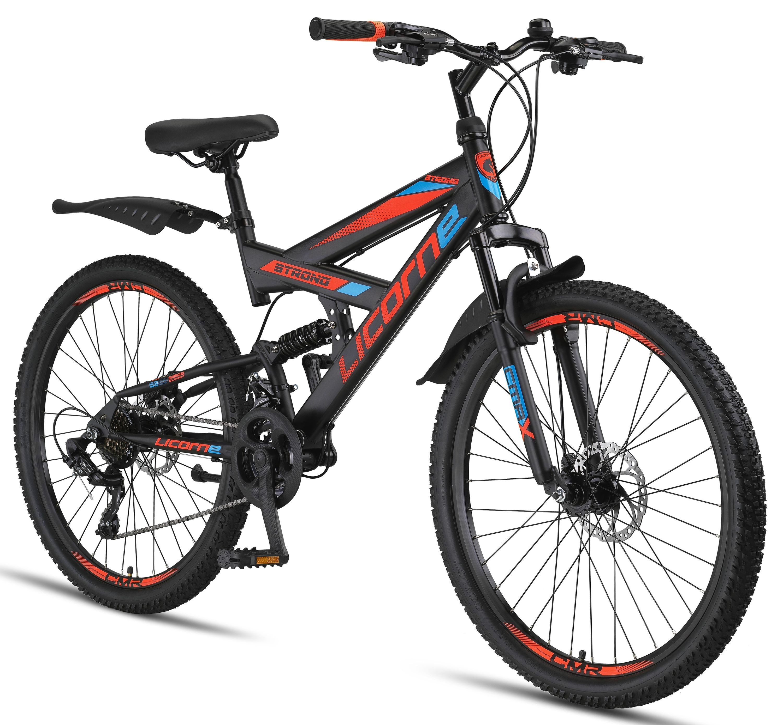 Licorne Bike Mountainbike Licorne Bike Strong 2D Premium Mountainbike in 26, 27,5 und 29 Zoll