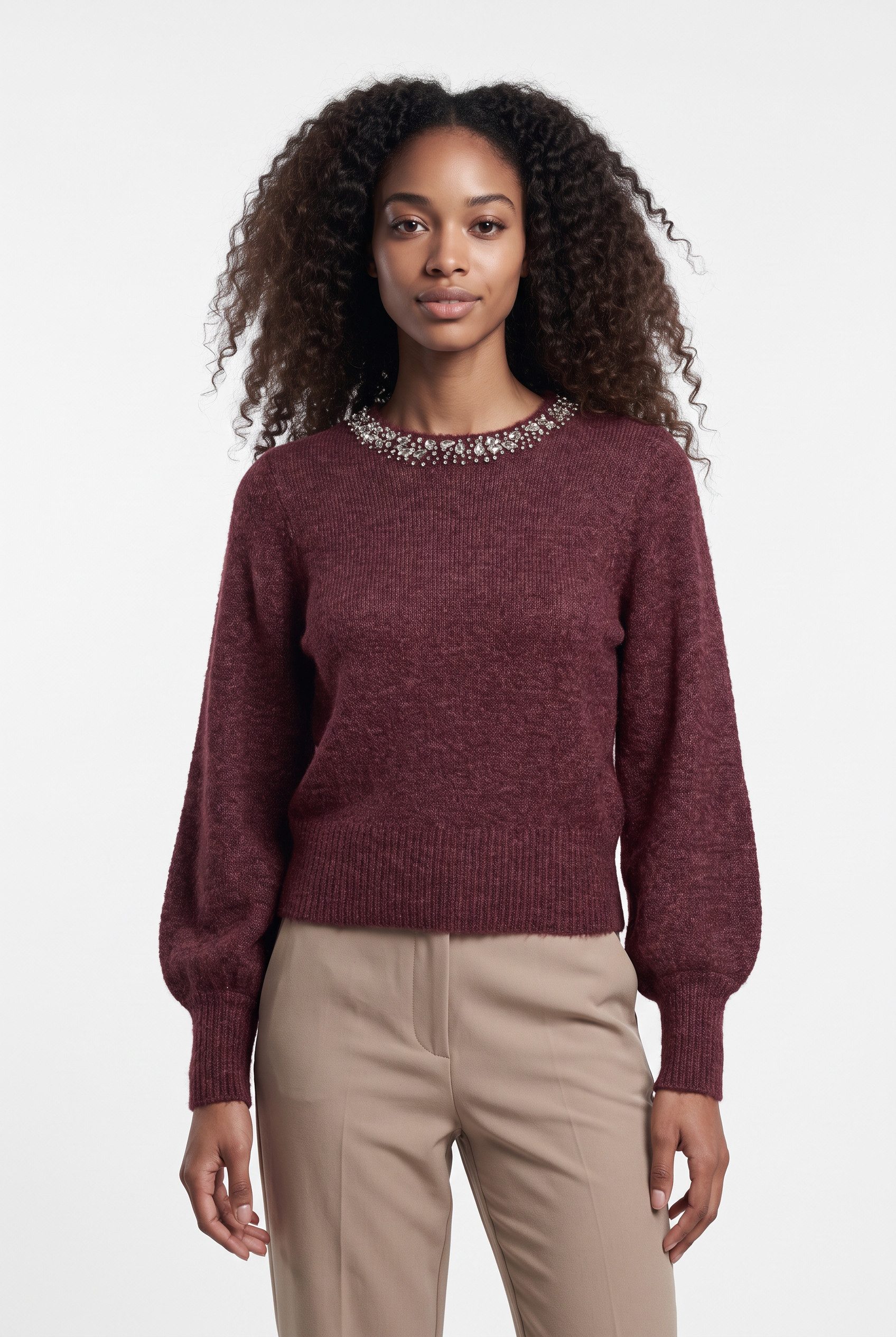 ONLY Strickpullover ONLELSA L/S PULLOVER KNT NOOS Materialmix, regular fit
