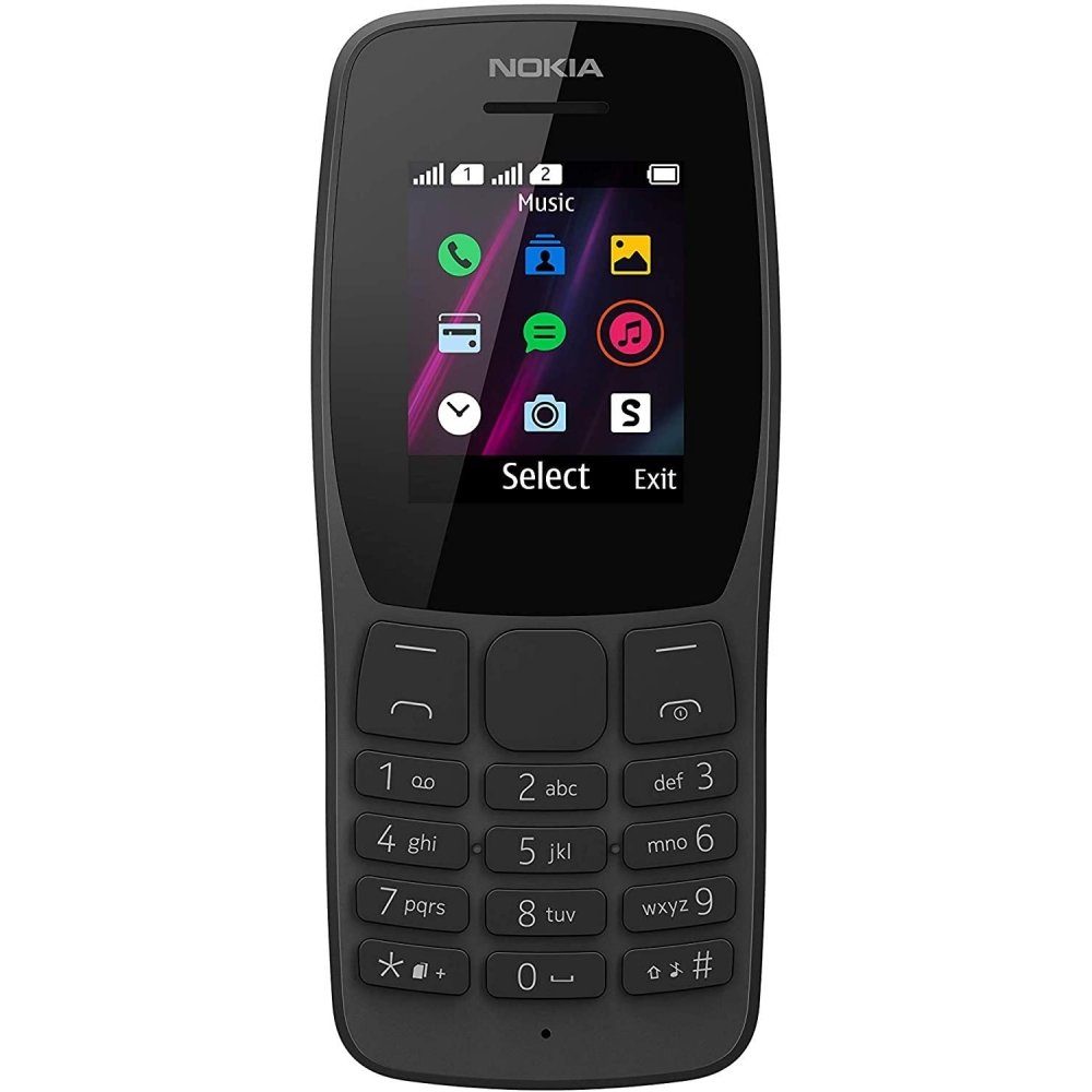 Nokia 110 - Handy - schwarz Smartphone (1,8 Zoll)