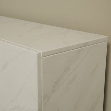 Albero Elektrokamin Elektrokamin "Lorina IV" weiß beige grau marmoriert 106x95x42cm