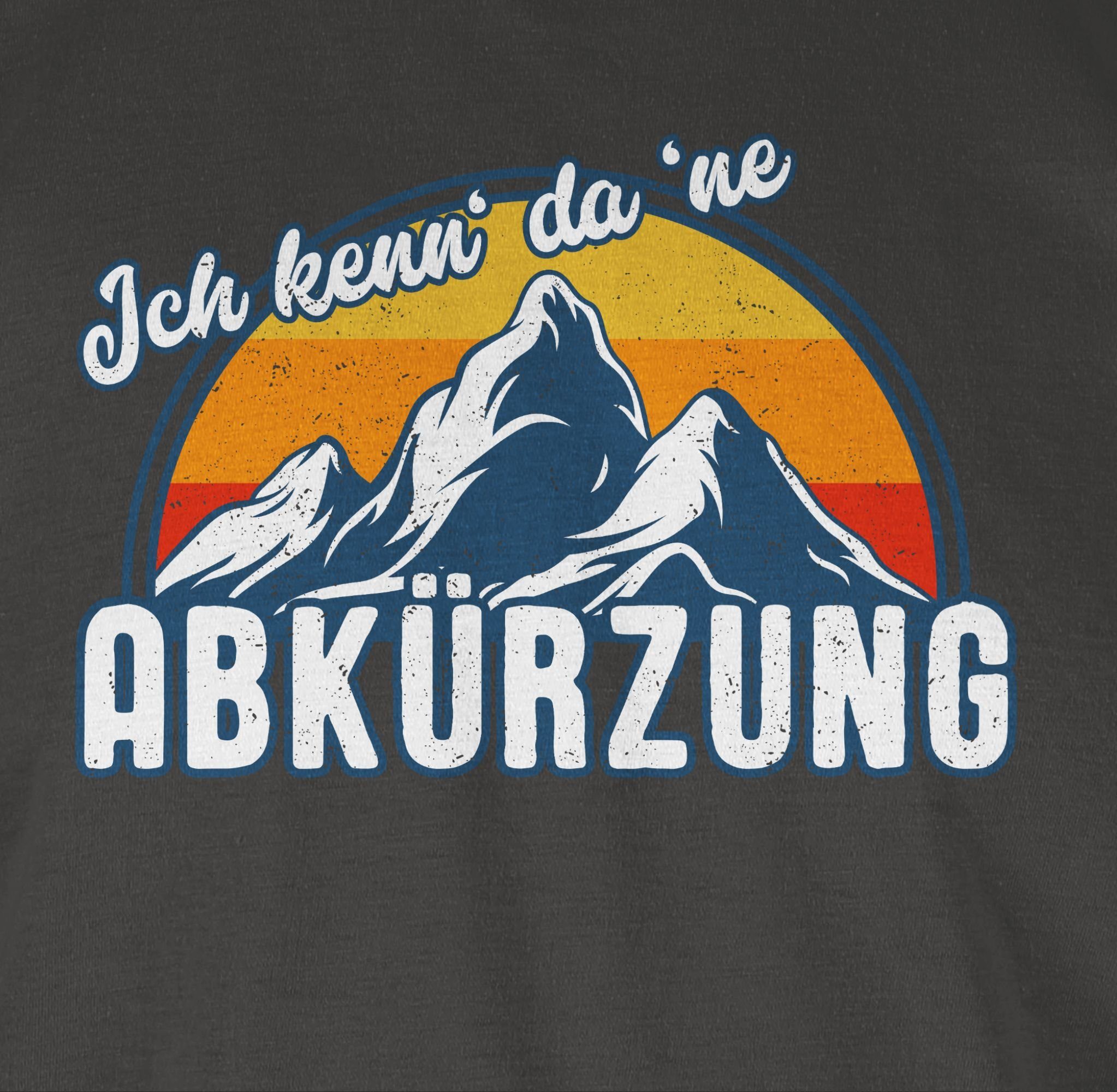 Shirtracer T-Shirt 'ne Vintage 02 Sport da kenn' Abkürzung Zubehör Retro Ich Dunkelgrau